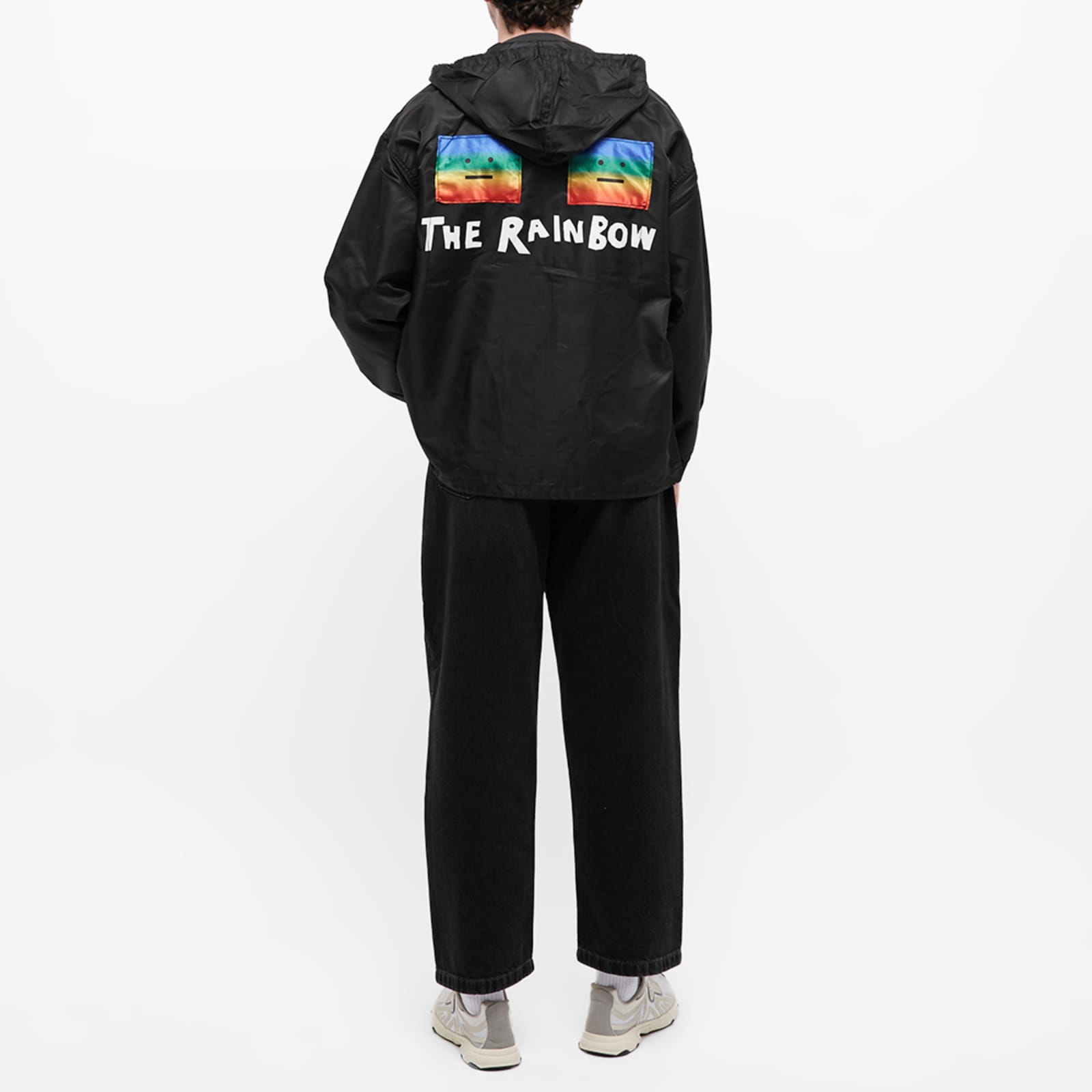 Acne Studios Opito Rainbow Face Jacket Black END.