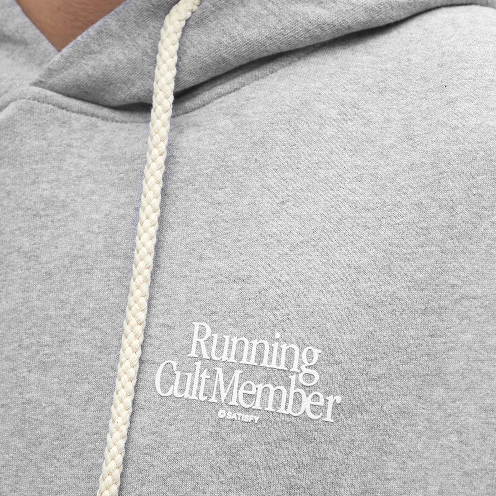 Satisfy Running Cult Member Popover Hoodie - Heather Grey