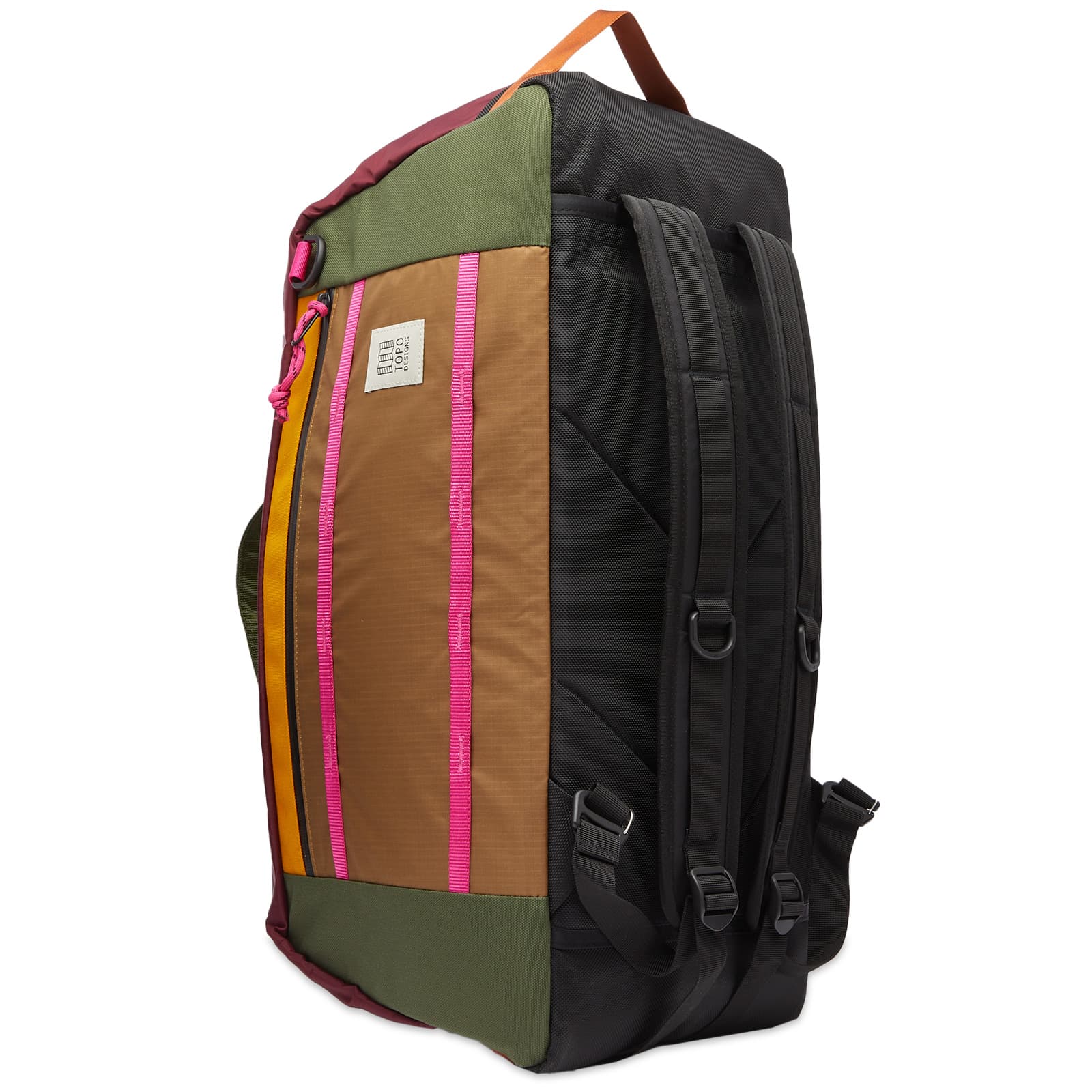 Topo Designs Mountain Duffel Bag Burgundy & Dark Khaki END. (US)