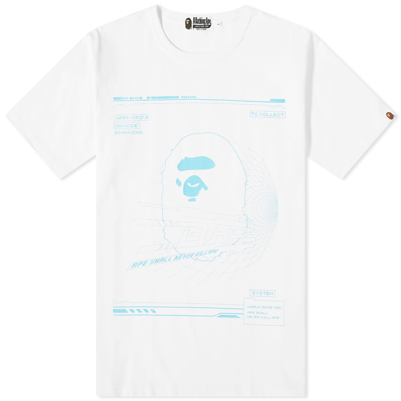A Bathing Ape Bathing Ape Relaxed Fit TShirt White END. (GB)