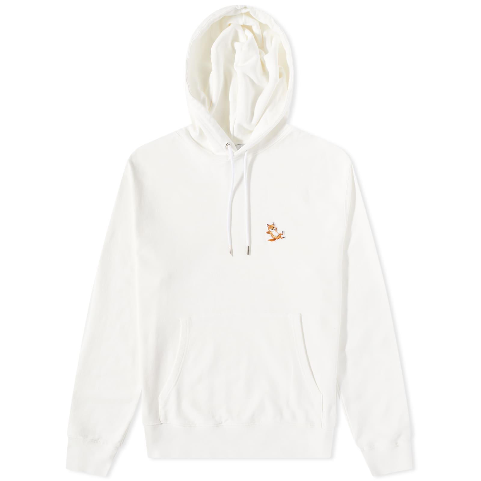 Maison Kitsune Chillax Fox Patch Classic Hoodie - Ecru