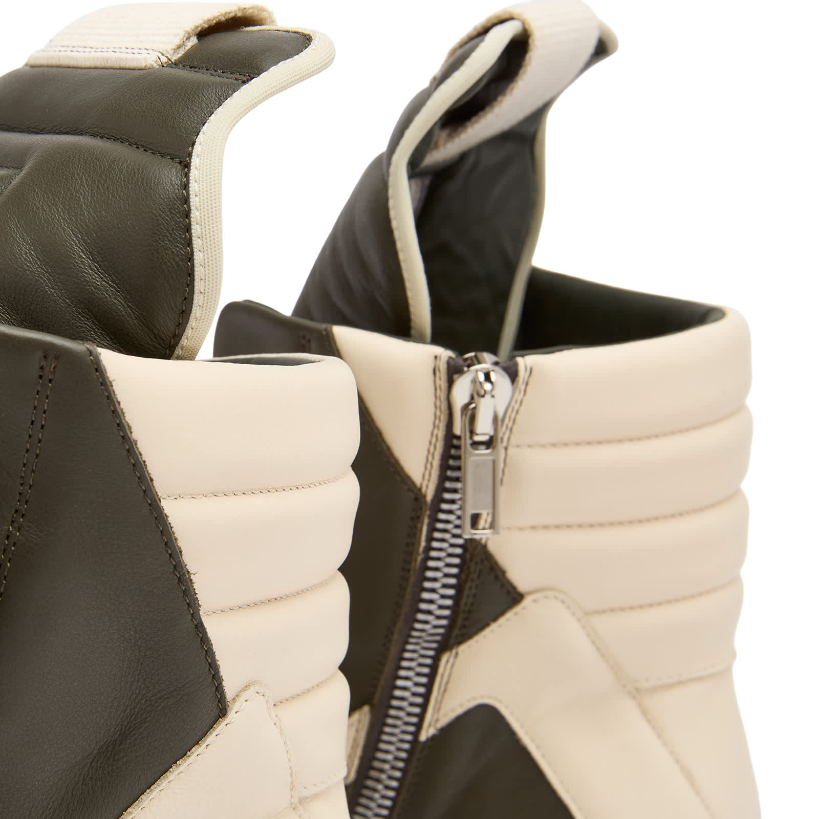 Rick Owens Leather Geobasket Sneakers