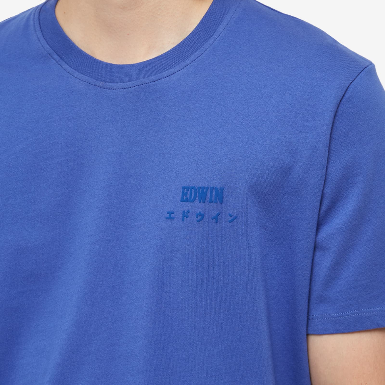 EDWIN Logo Chest TShirt Dazzling Blue END. (KR)