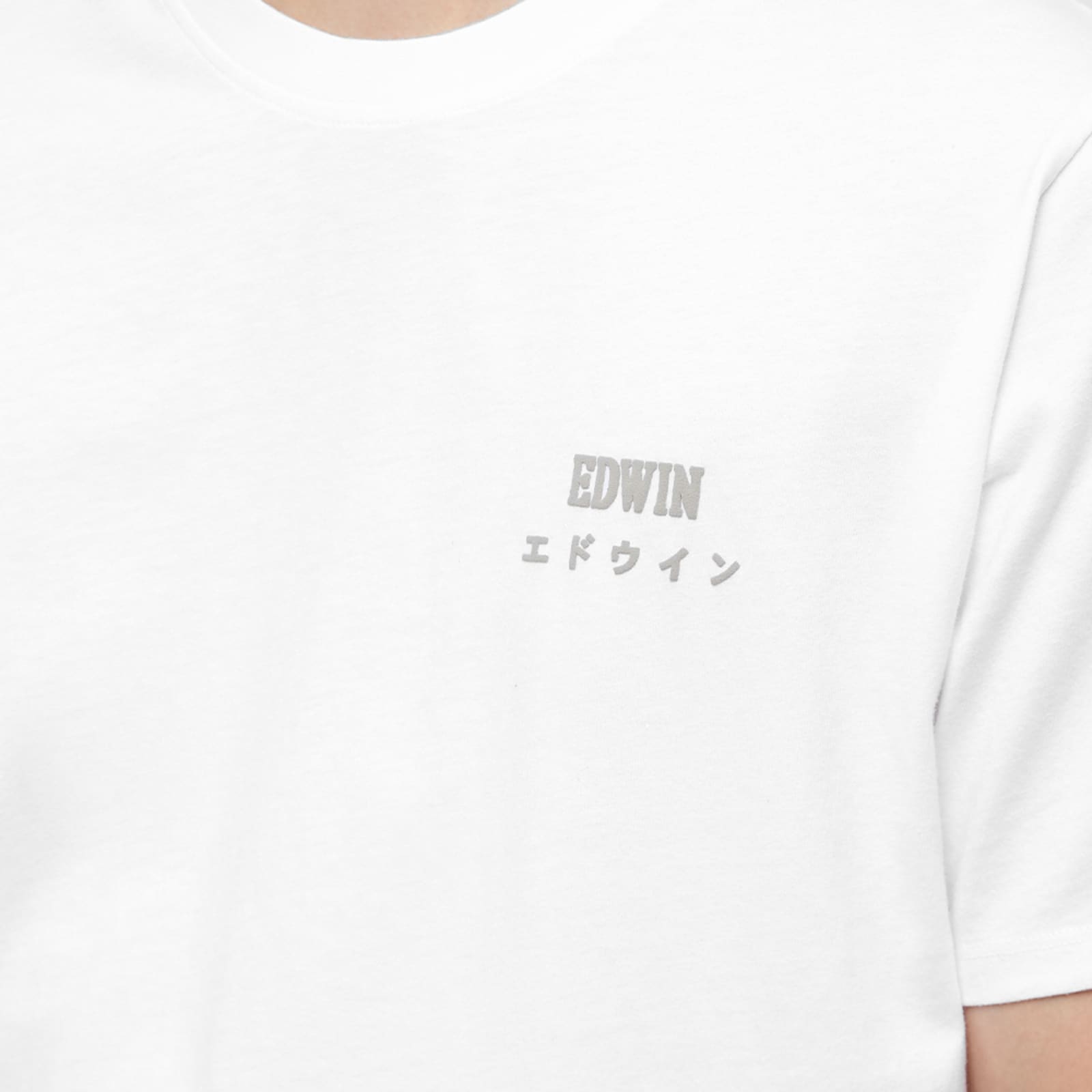 Edwin Logo Chest TShirt White END.
