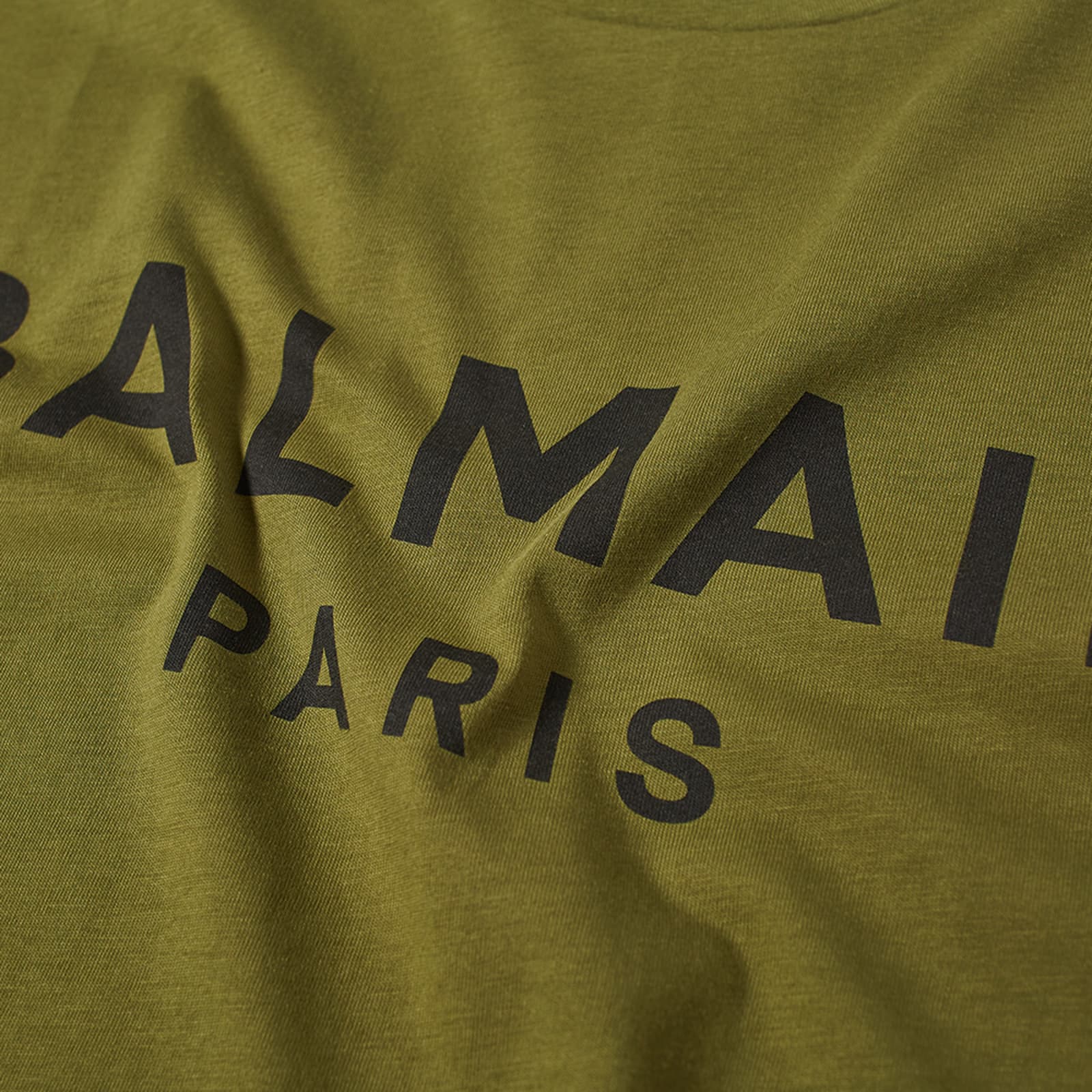 Balmain Paris Logo T-Shirt - Khaki