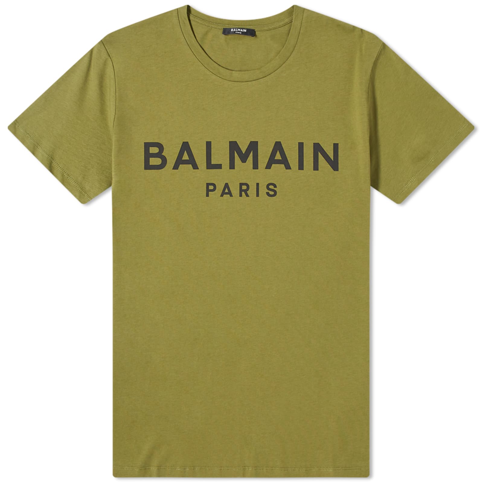 Balmain Paris Logo T-Shirt - Khaki