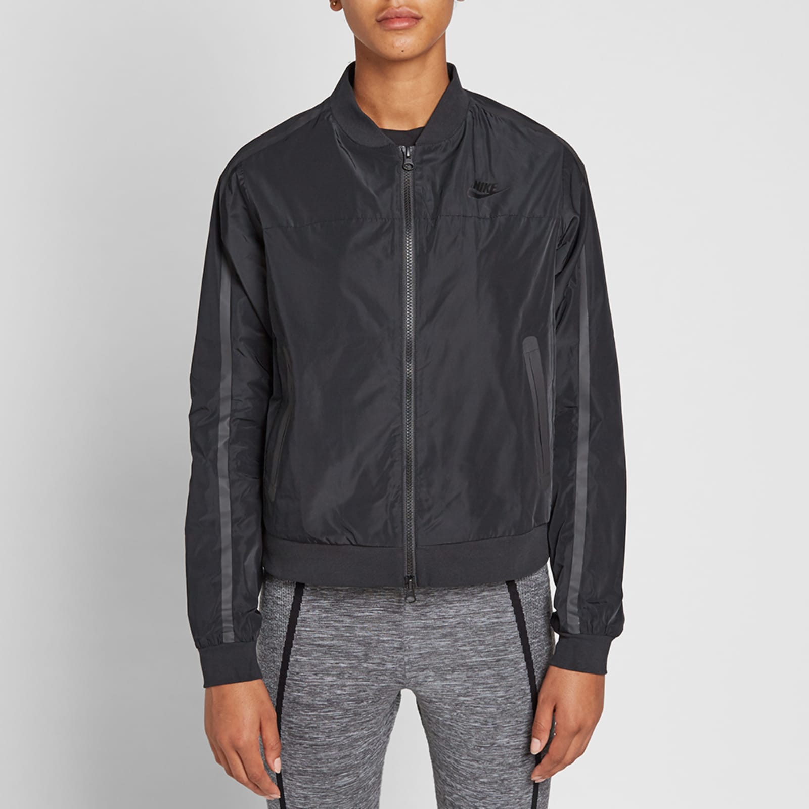 Nike Women's Bonded Bomber Jacket - Black