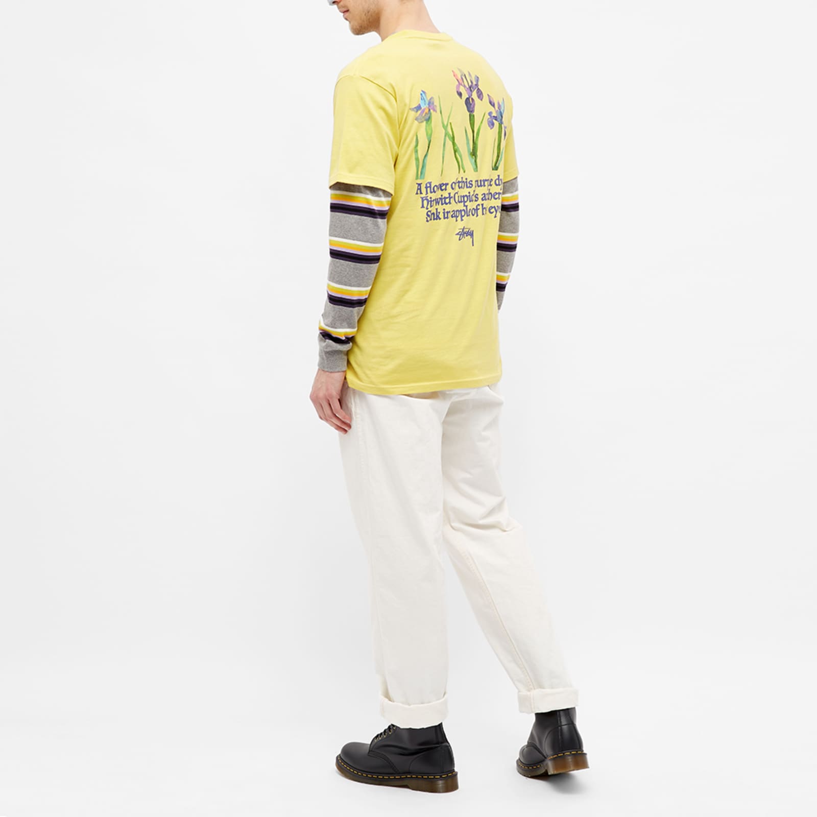 Stussy Water Flowers Tee Lemon END. (Global)