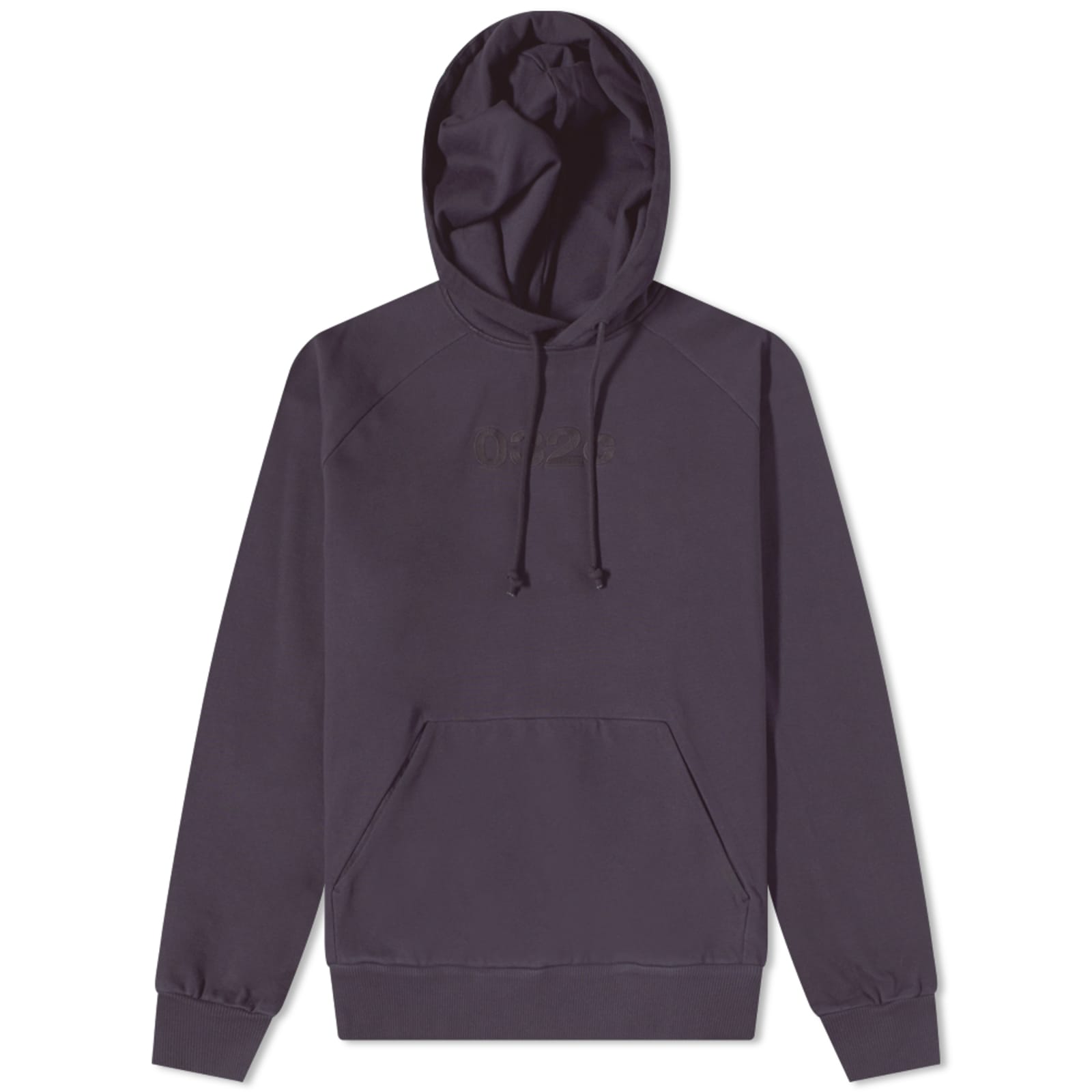 032c Raglan Logo Hoodie - Dark Plum