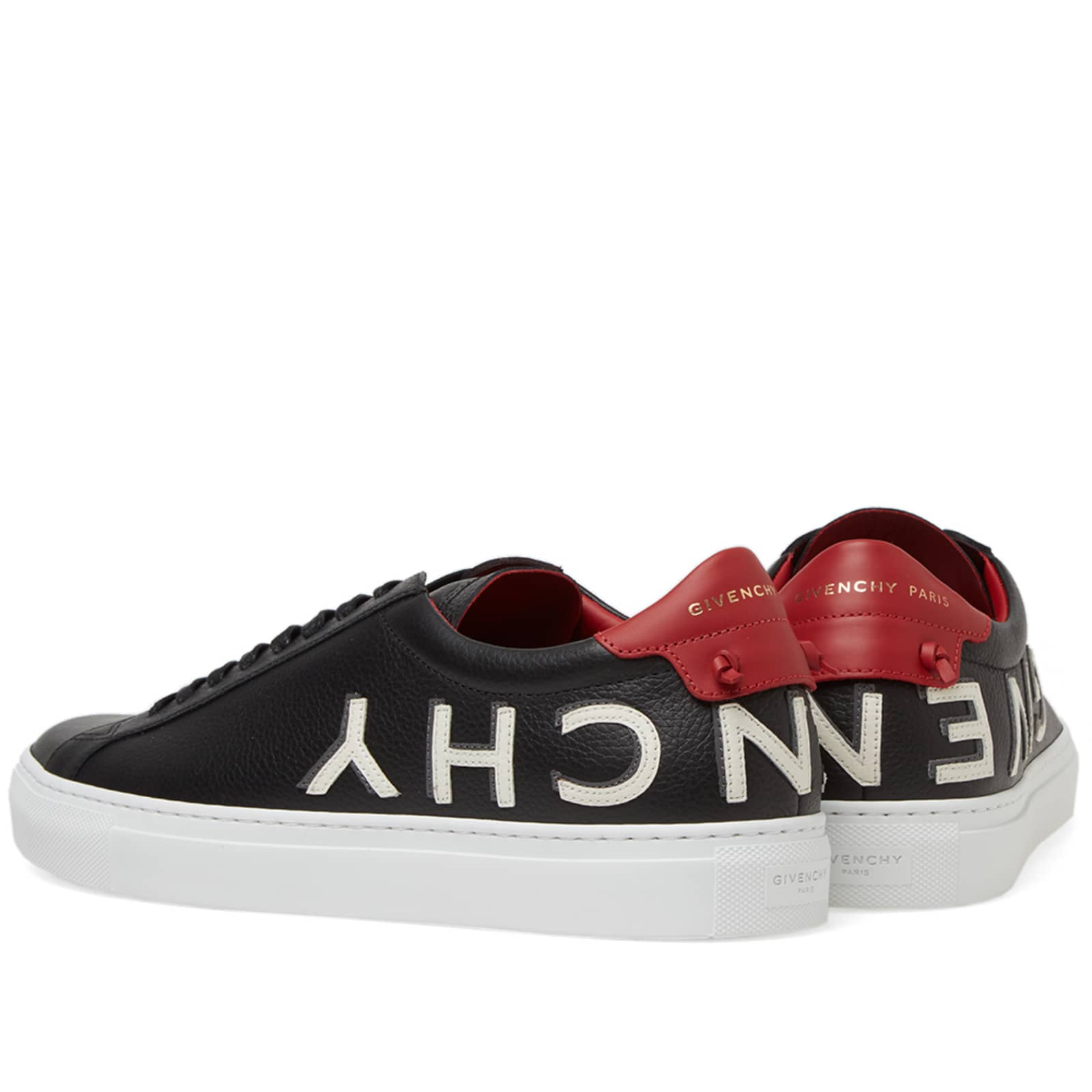 Givenchy Reverse Letters Low Top Sneaker Black & Red | END. (US)