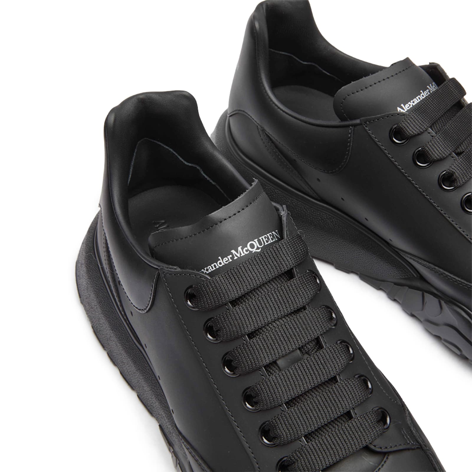 Alexander McQueen Court Sneaker Black Black END (US) Alexander McQueen Court Sneaker Black Black END (US)