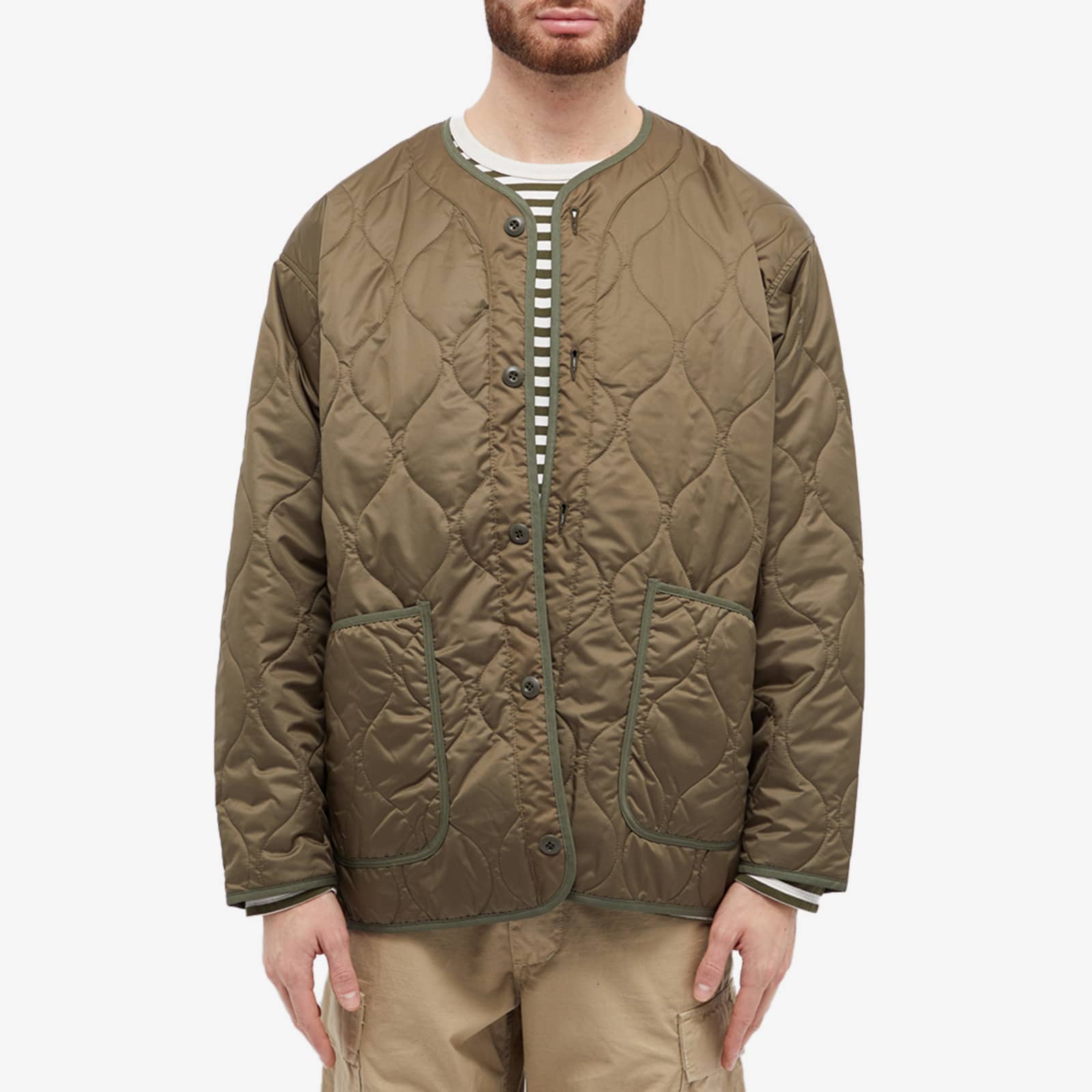 Uniform Experiment Oversized Quilted Jacket Khaki END. (TW)