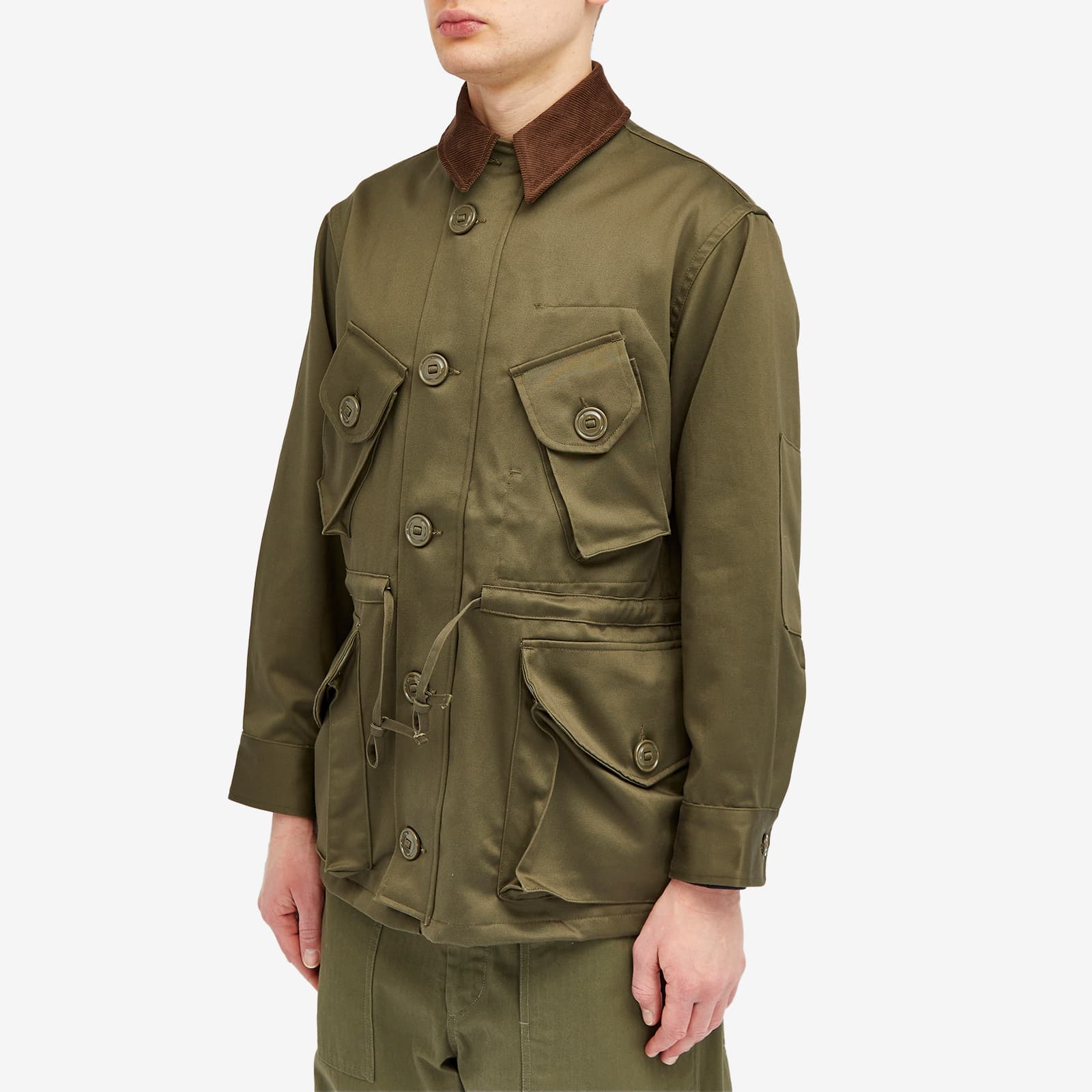 Monitaly Military Half Coat Type B Vancloth Sateen Olive END. (AU)