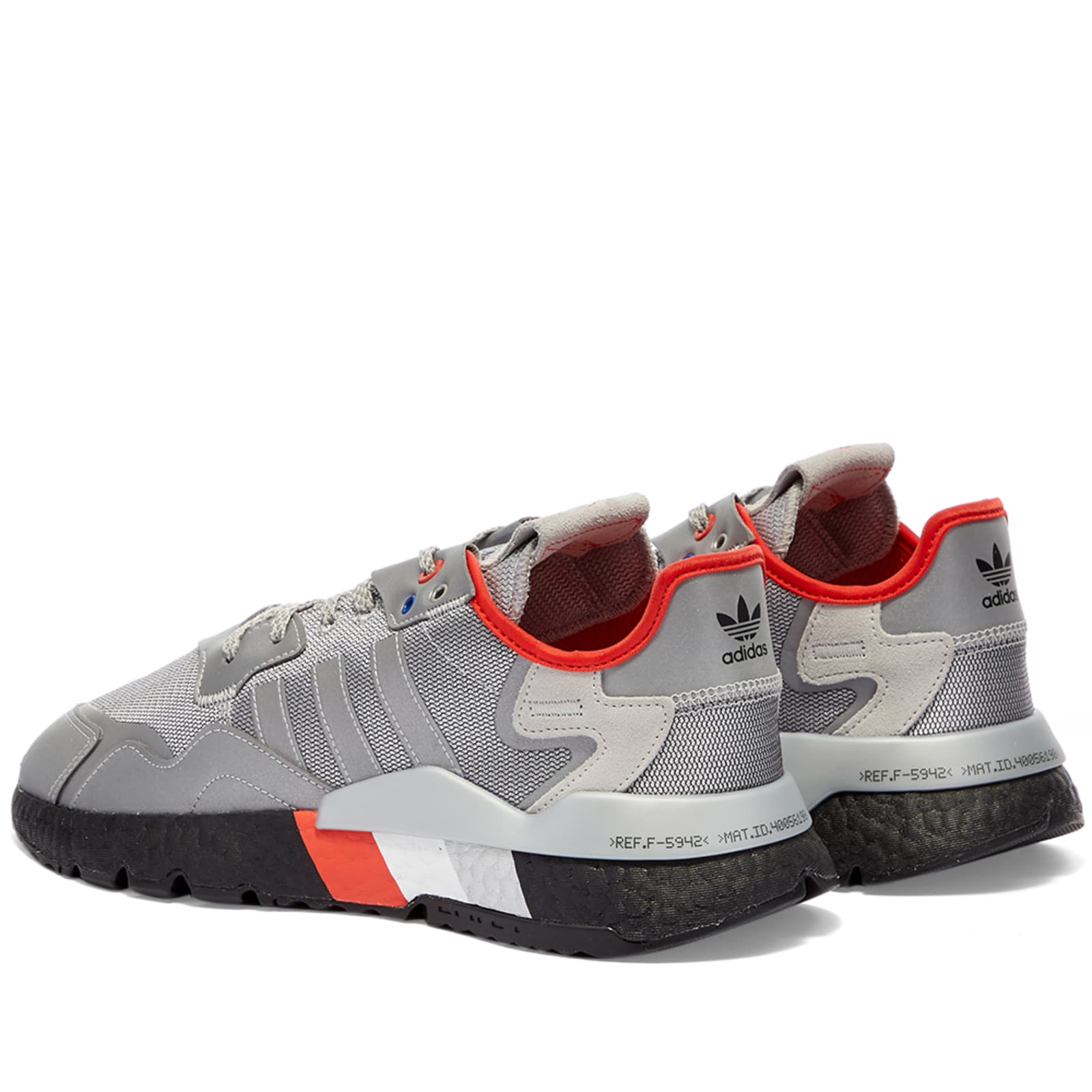 Adidas Nite Jogger Metallic Silver & Black | END. (GB)
