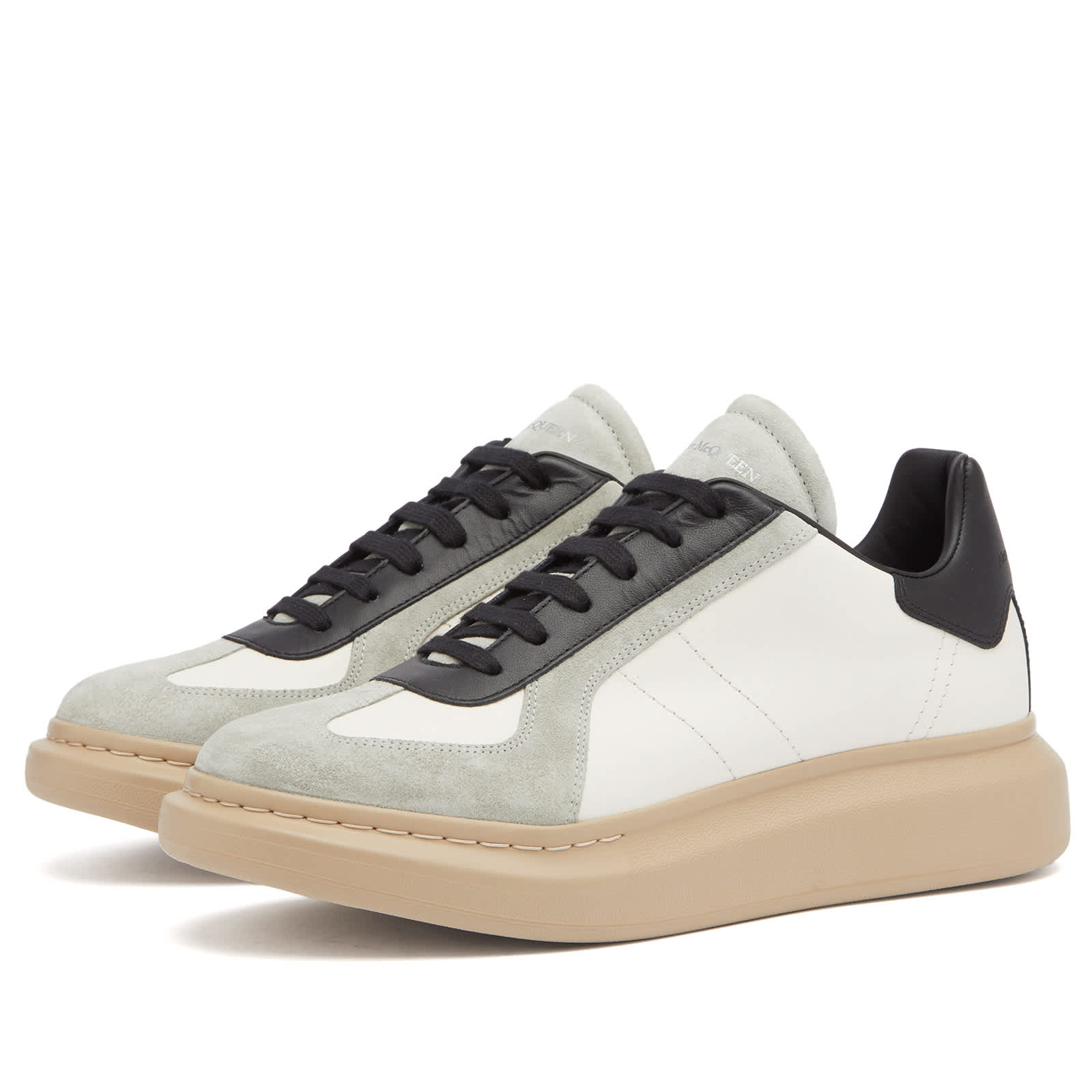 Alexander McQueen Exaggerate Sole Suede & Leather  Sneaker