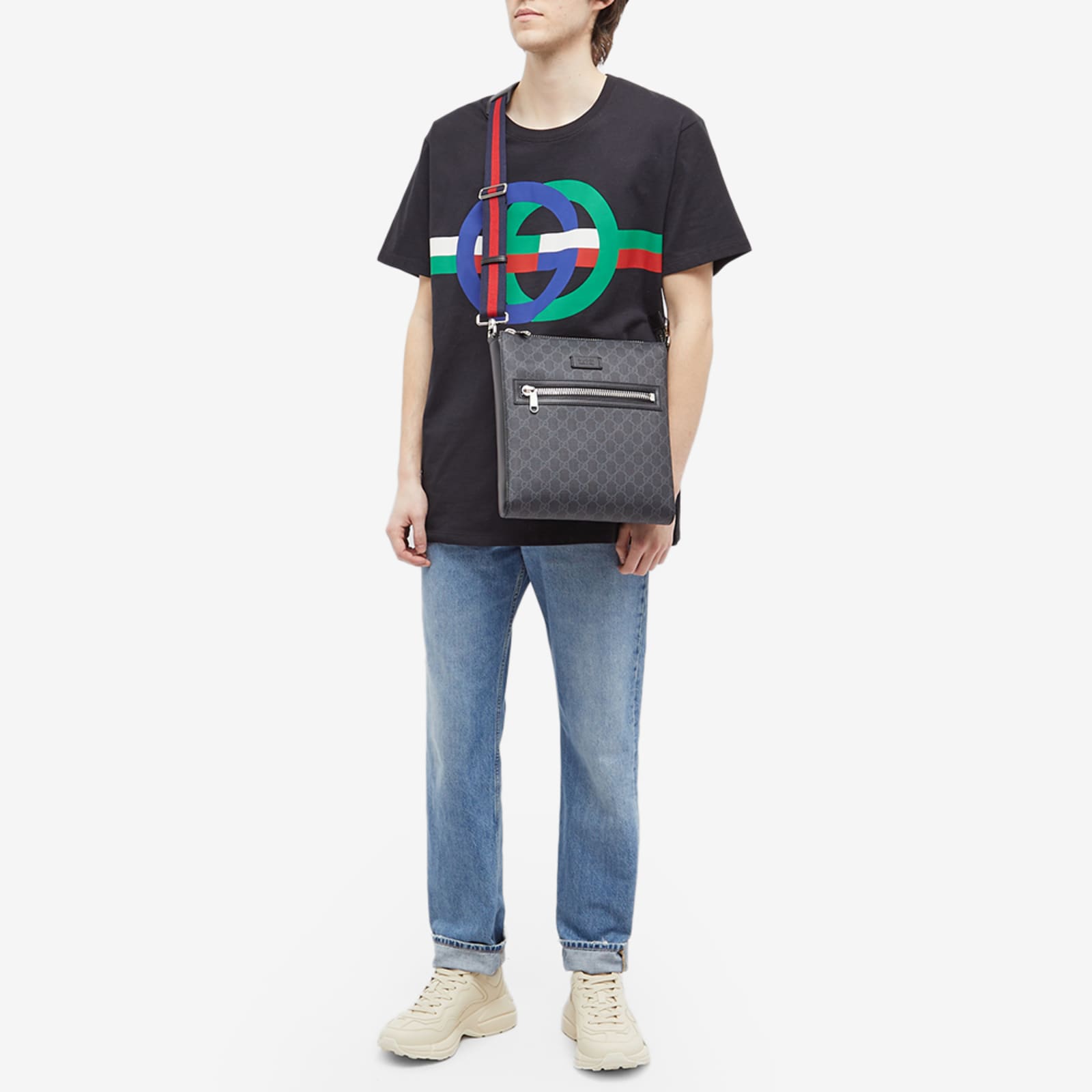 Gucci GG Supreme Messenger Bag Black END. (US)