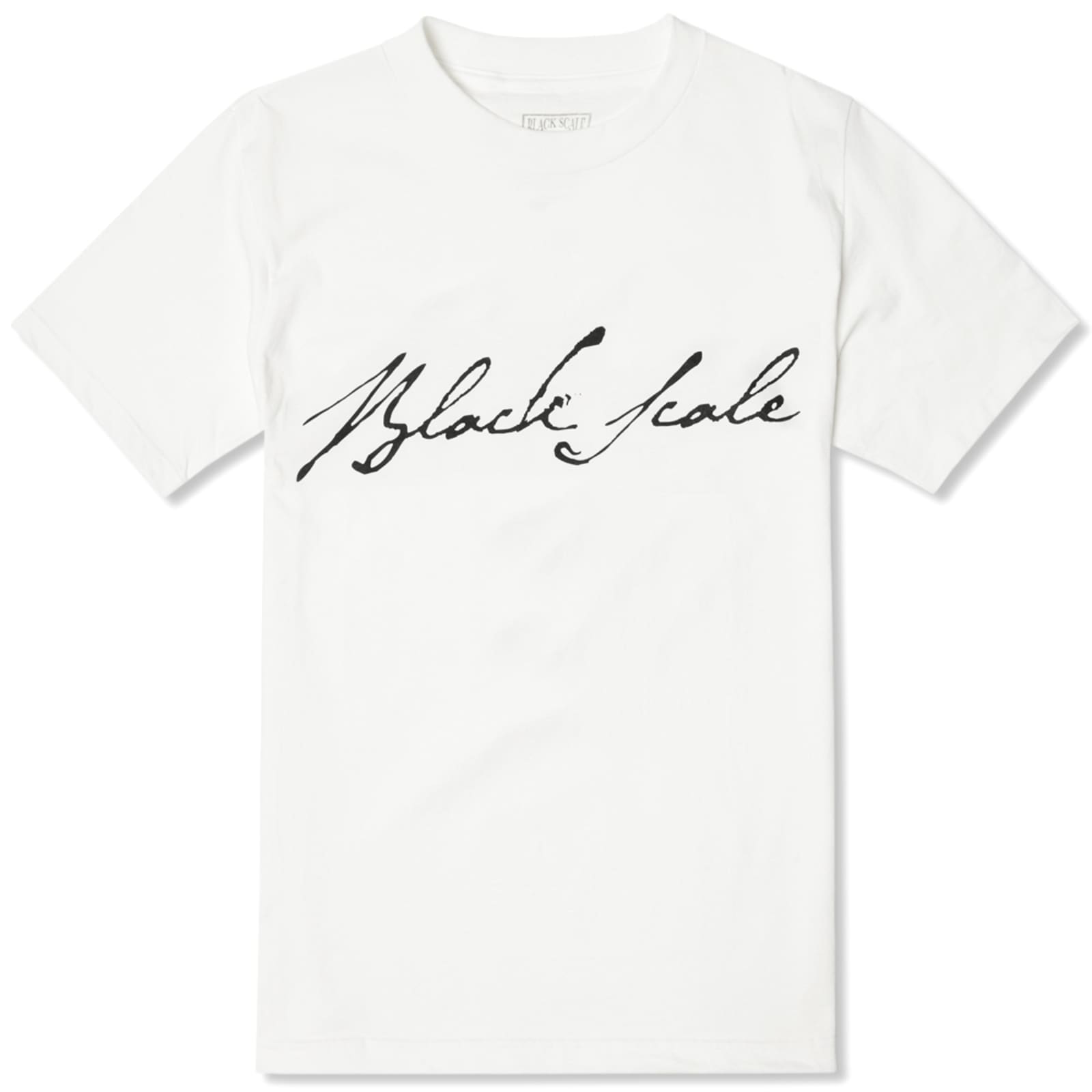 Black Scale Signature Logo Tee White END. (SE)