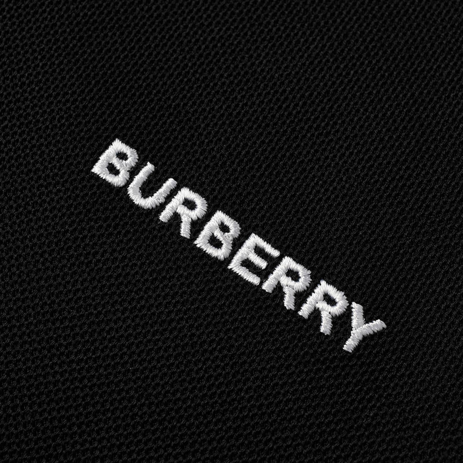 Burberry Johnston Logo Polo - Black