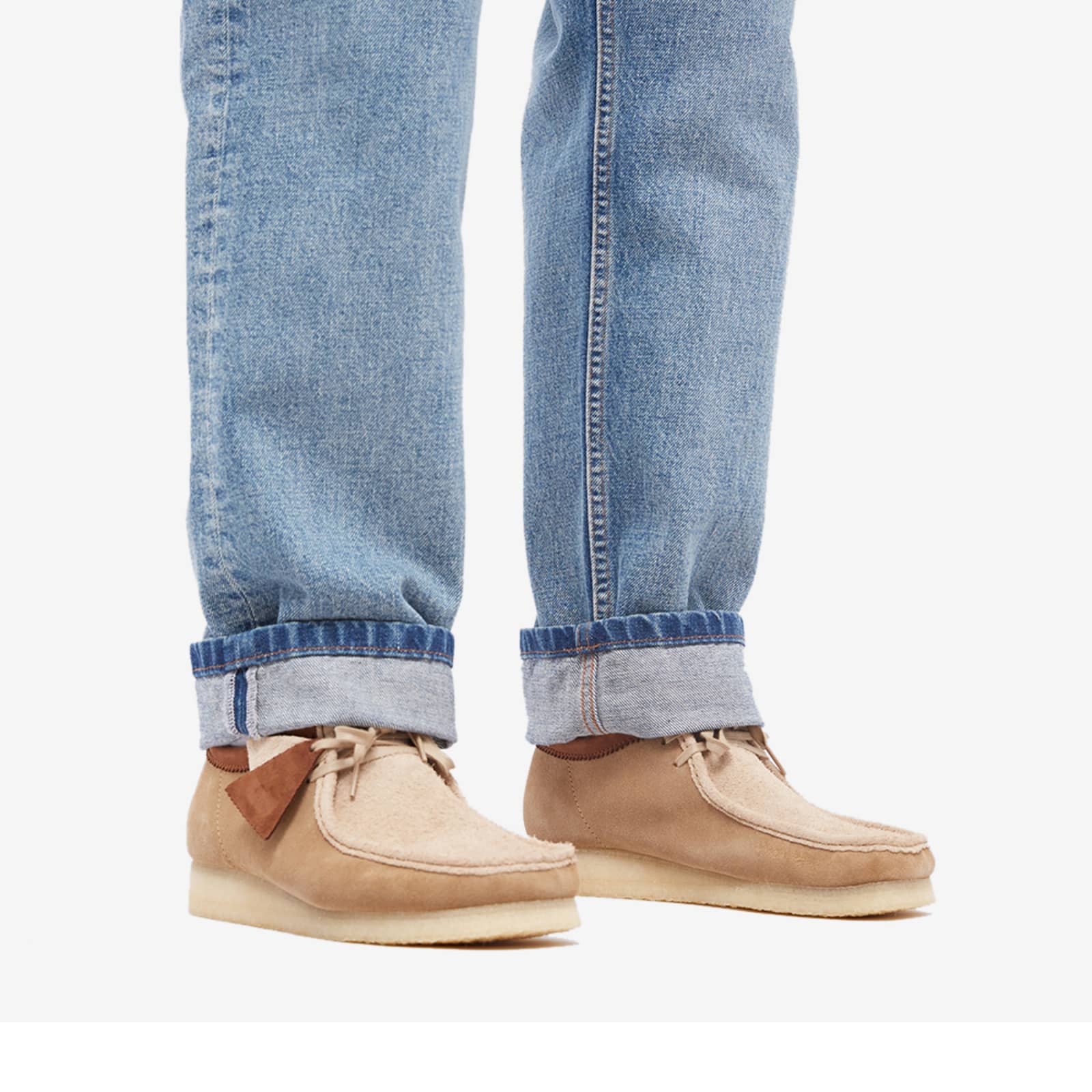 wallabee boot teal suede