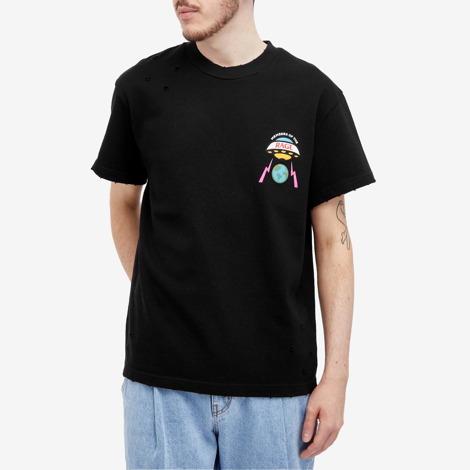 Members of the Rage UFO Distressed T-Shirt