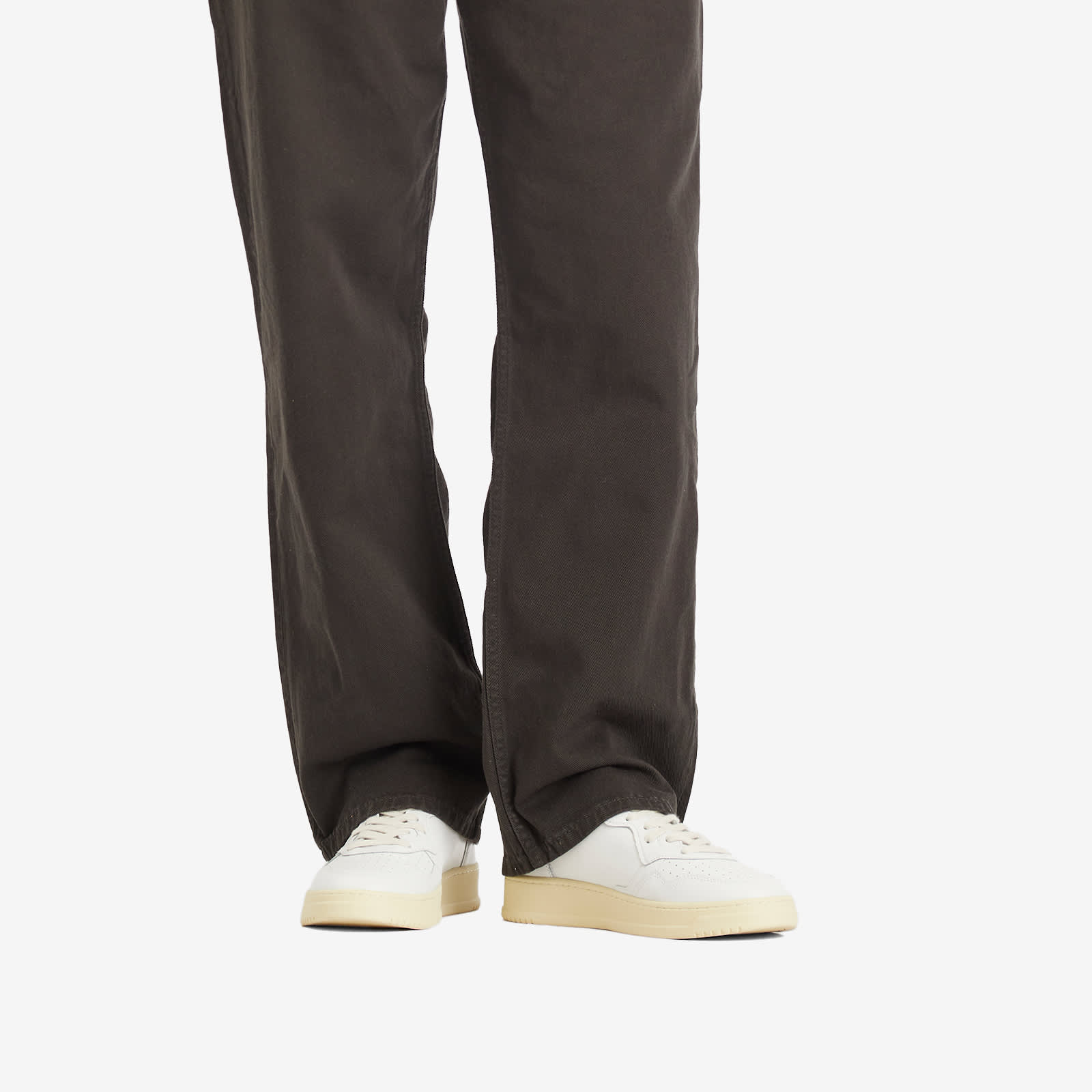 Autry 01 Low Leather Sneaker - Leat Wht/Wht