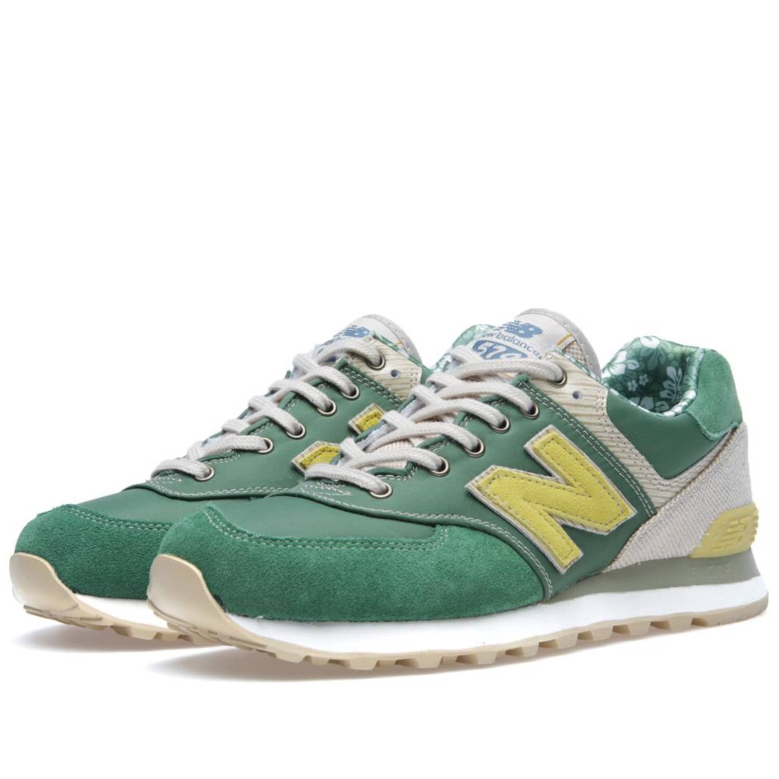 New Balance ML574OST Floral Hemp - Green