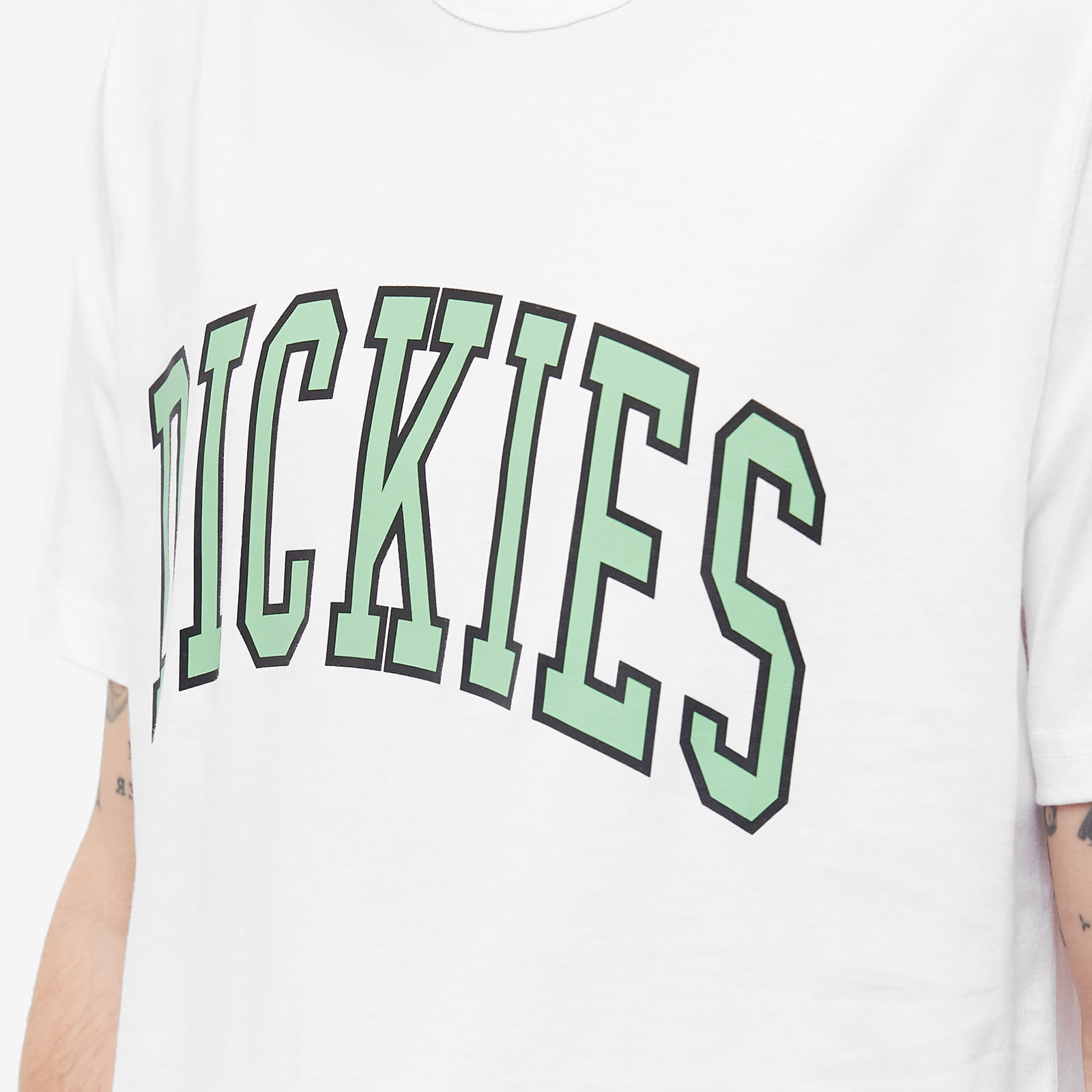 Dickies Aitkin College Logo T-Shirt White & Apple Mint | END. (GB)