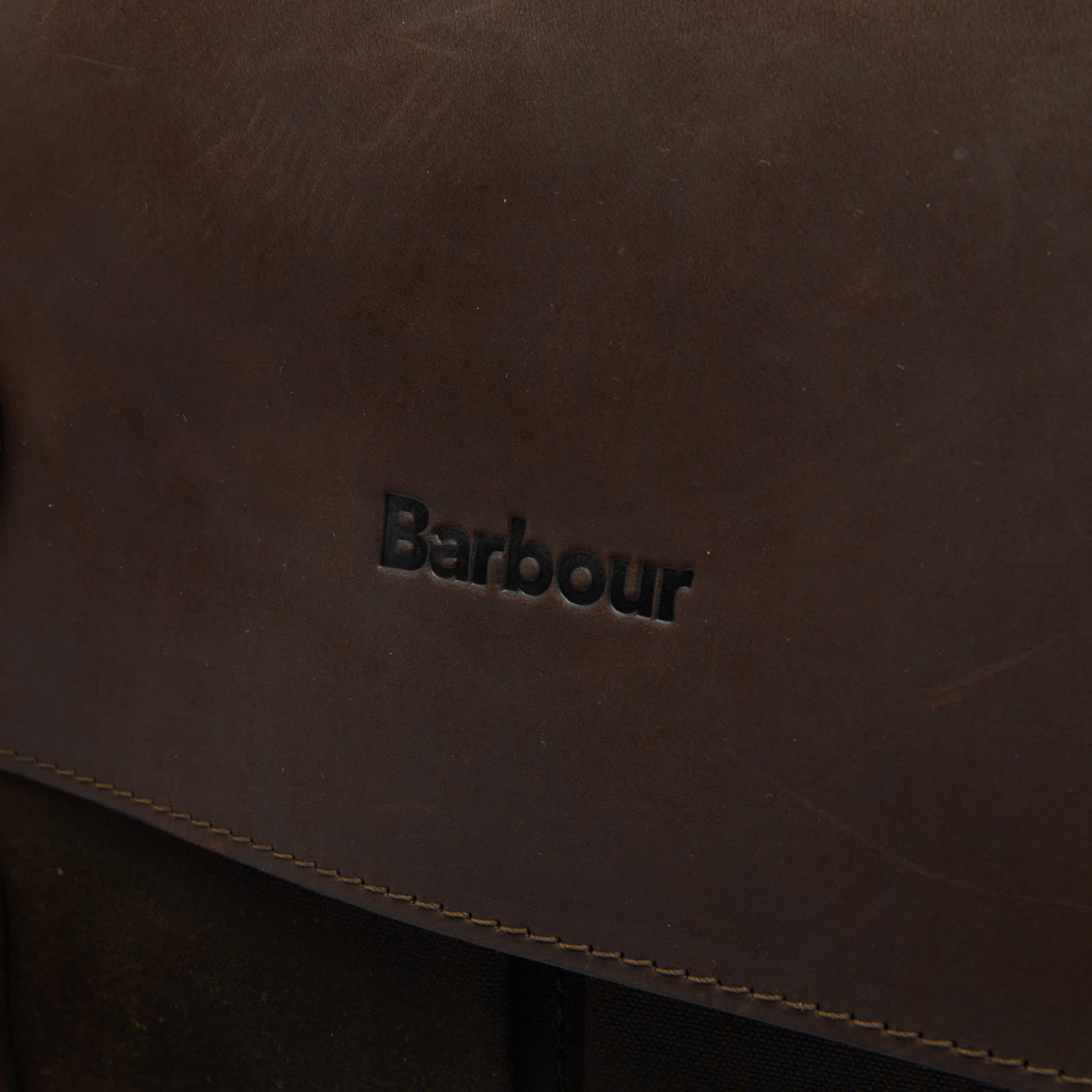Barbour Wax Leather Briefcase Olive END. (US)