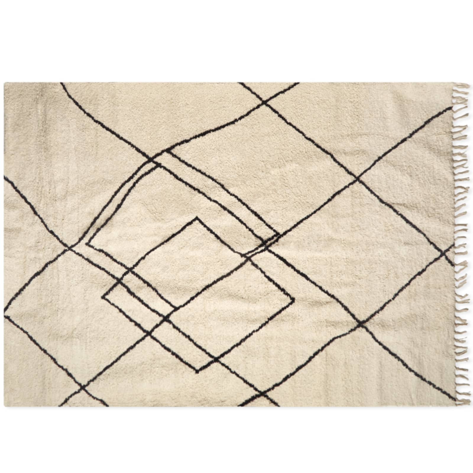 HKLiving Zig Zag Rug Cream & Charcoal END.