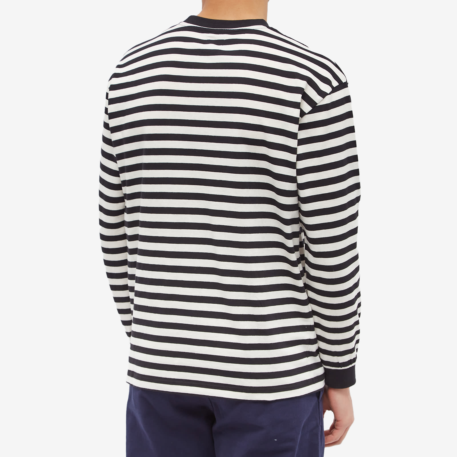 Edwin Long Sleeve Basic Stripe TShirt Black & White END. (GB)