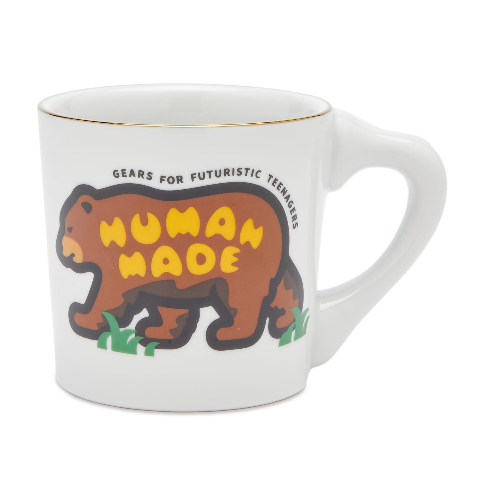 Human Made Brown Bear Coffee Mug White END. (GB)