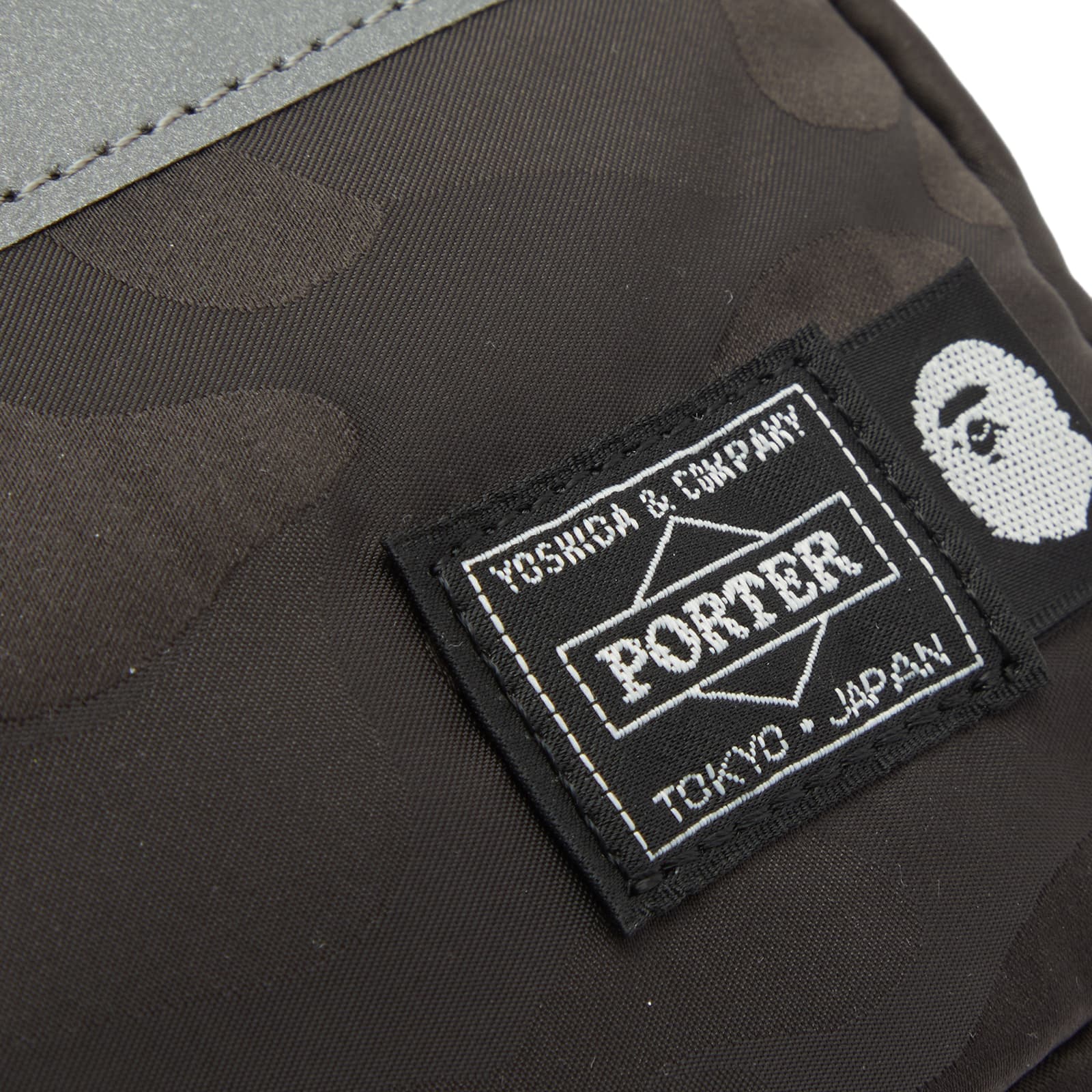 A Bathing Ape Porter Solid Camo Waist Bag Black END. (GB)