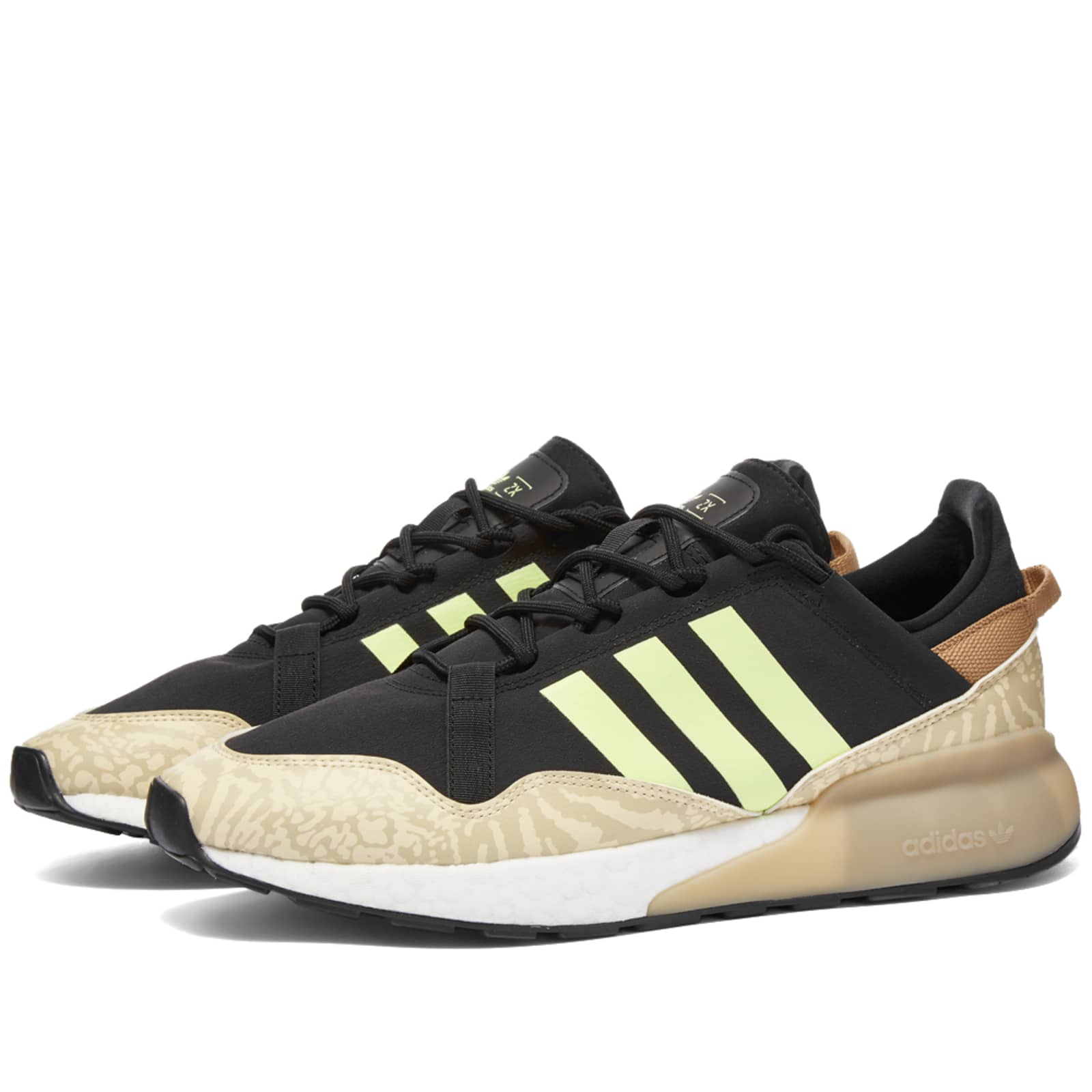 Adidas ZX 2K Boost Pure Core Black & Savannah | END. (US)