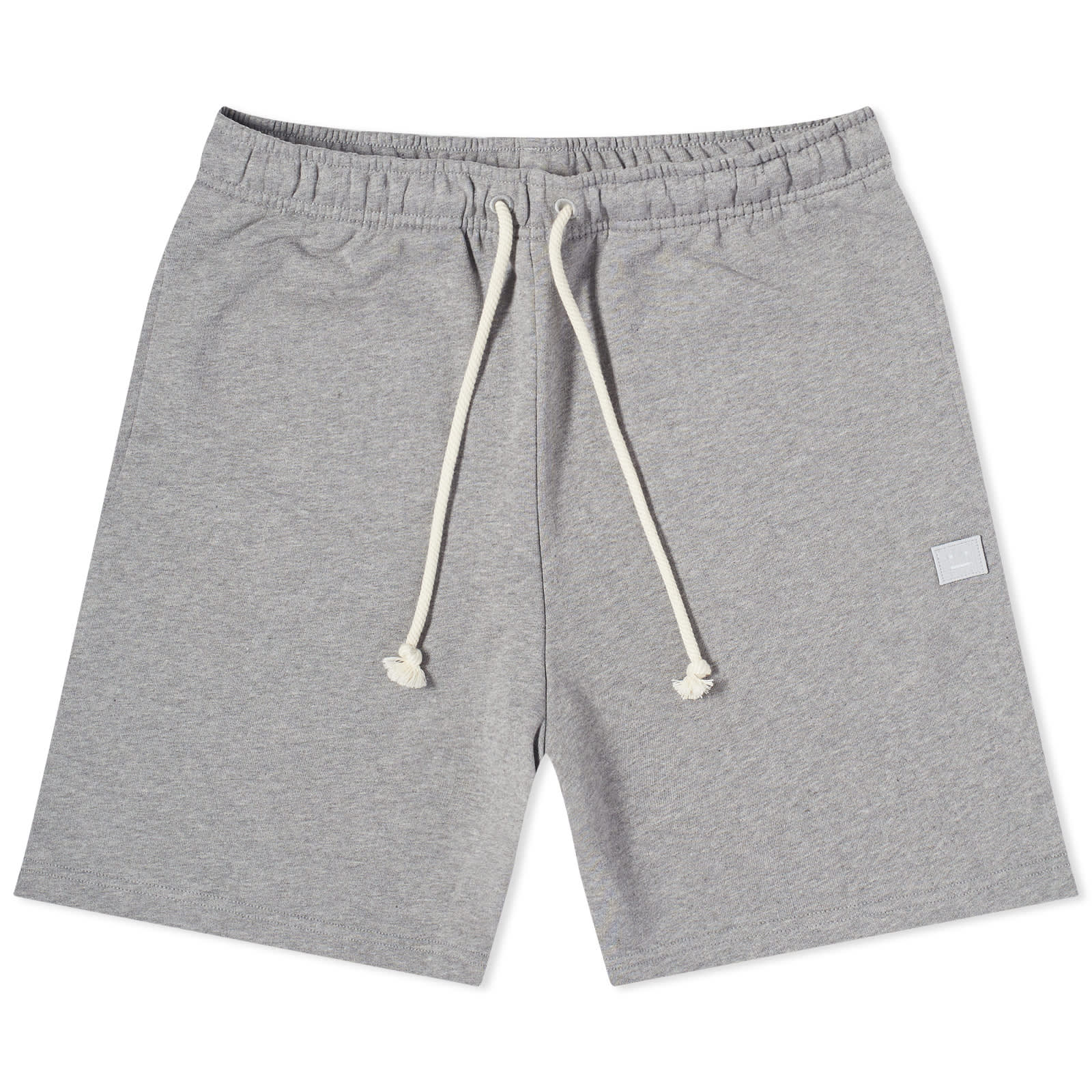 Acne Studios Forge Face Sweat Shorts Light Grey Melange
