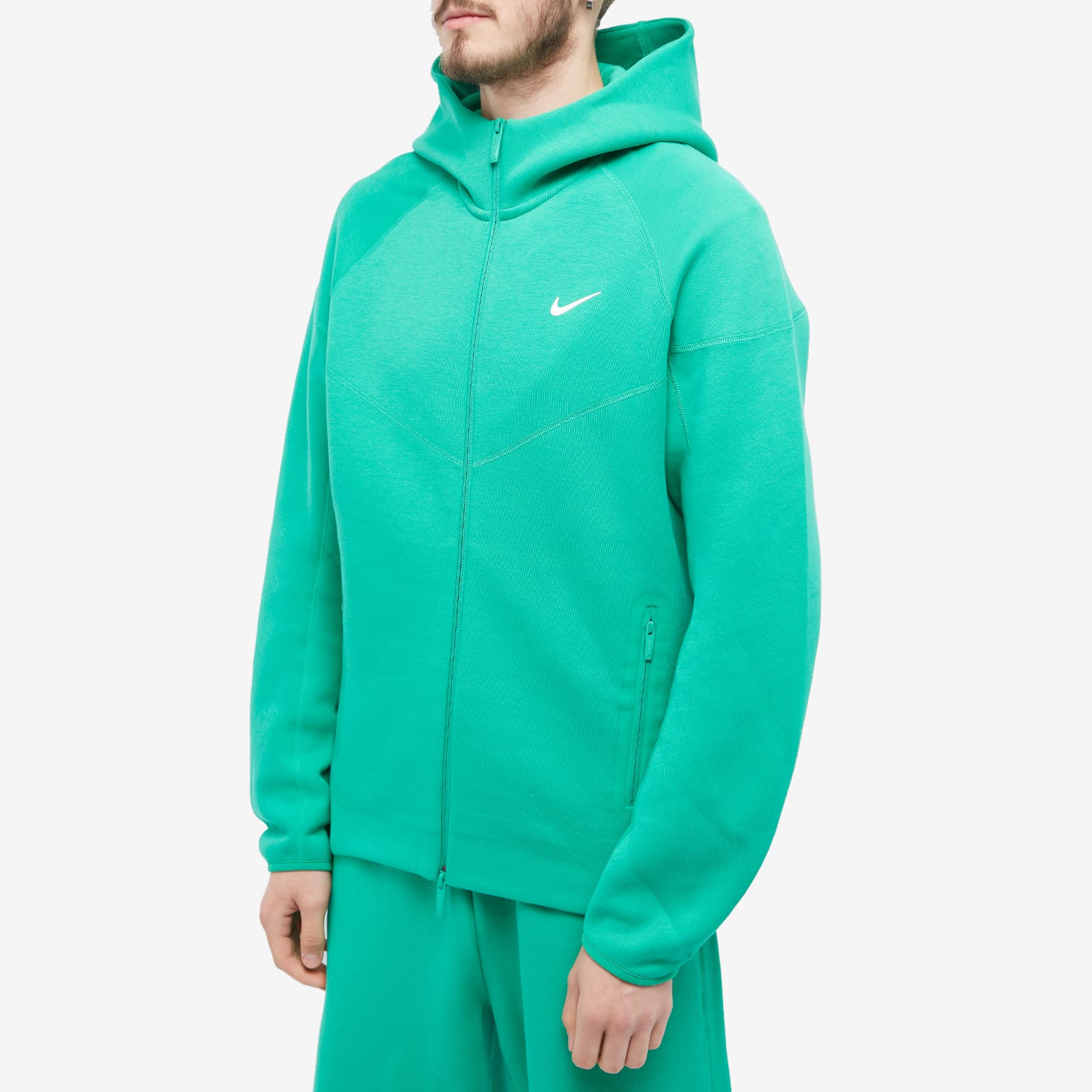 Nike x NOCTA Tech Fleece Full Zip Hoody Stadium Green & Sail END.