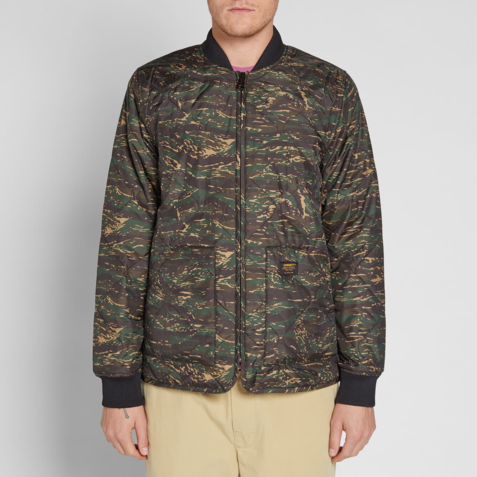 Carhartt newton bomber liner black clearance