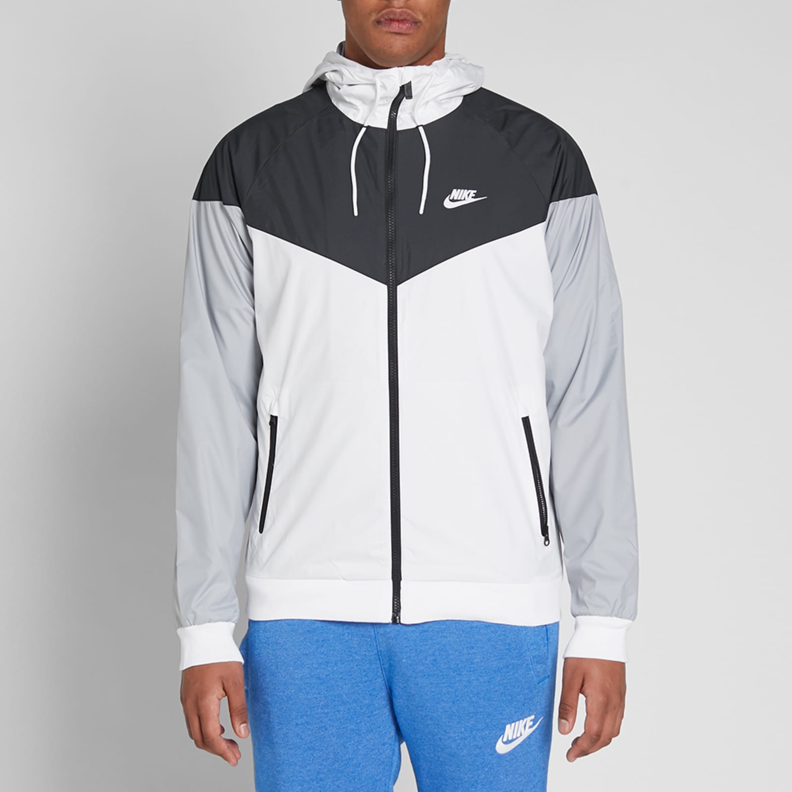 Nike Windrunner Jacket White & Black END. (AT)