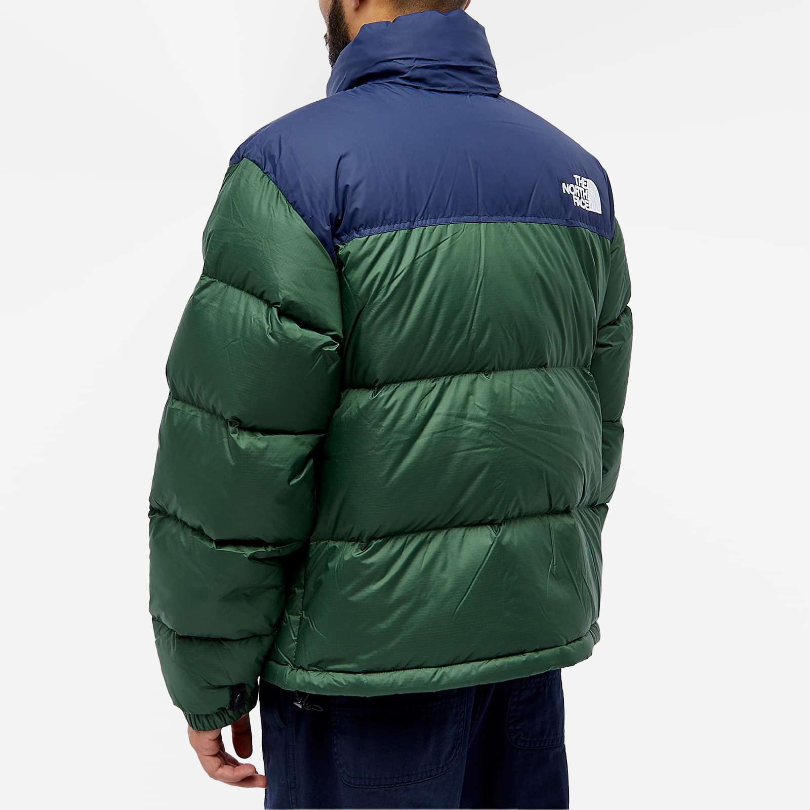 The North Face 1996 Retro Nuptse Jacket Pine Needle & Summit Navy END