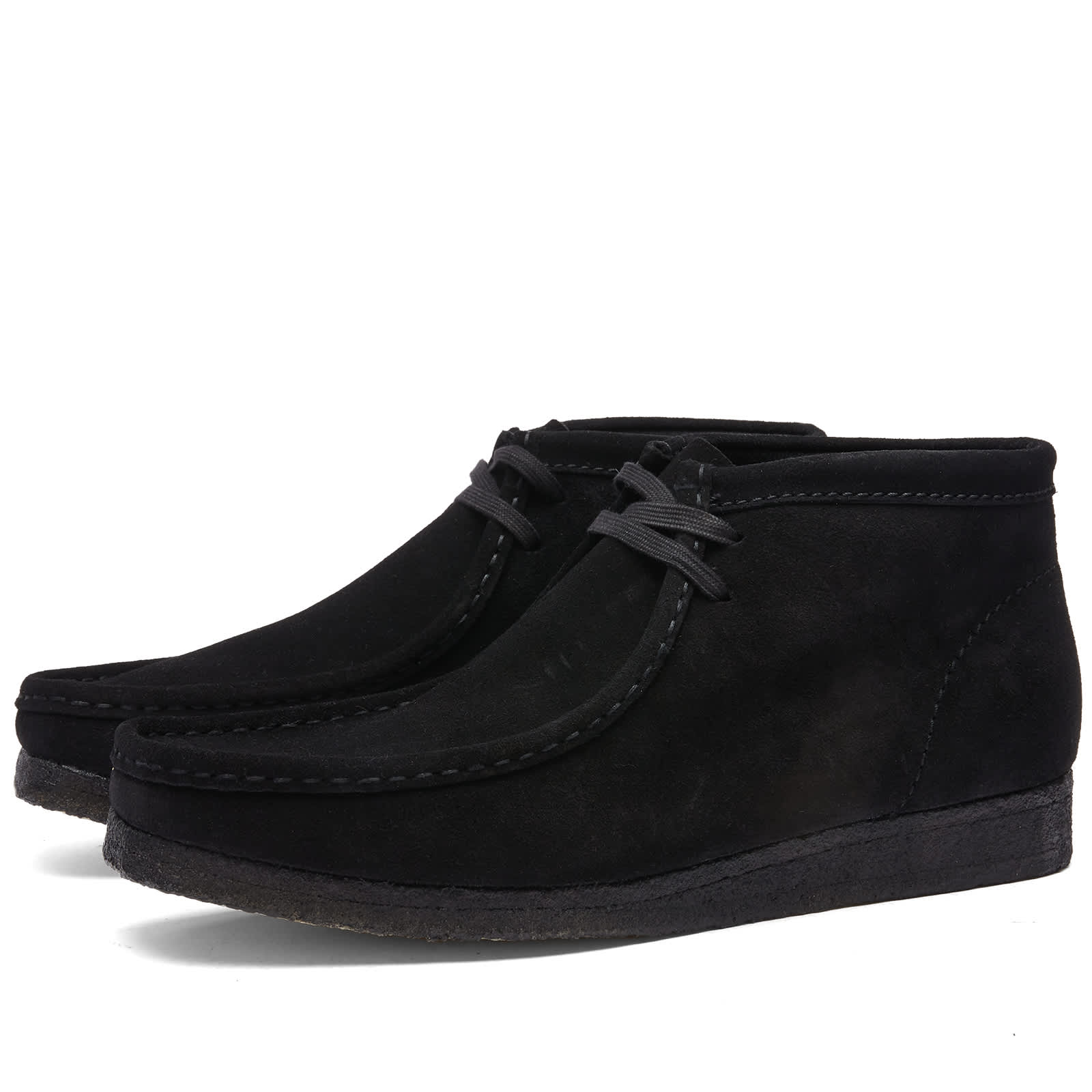 Clarks Originals Wallabee Boot - Black Suede