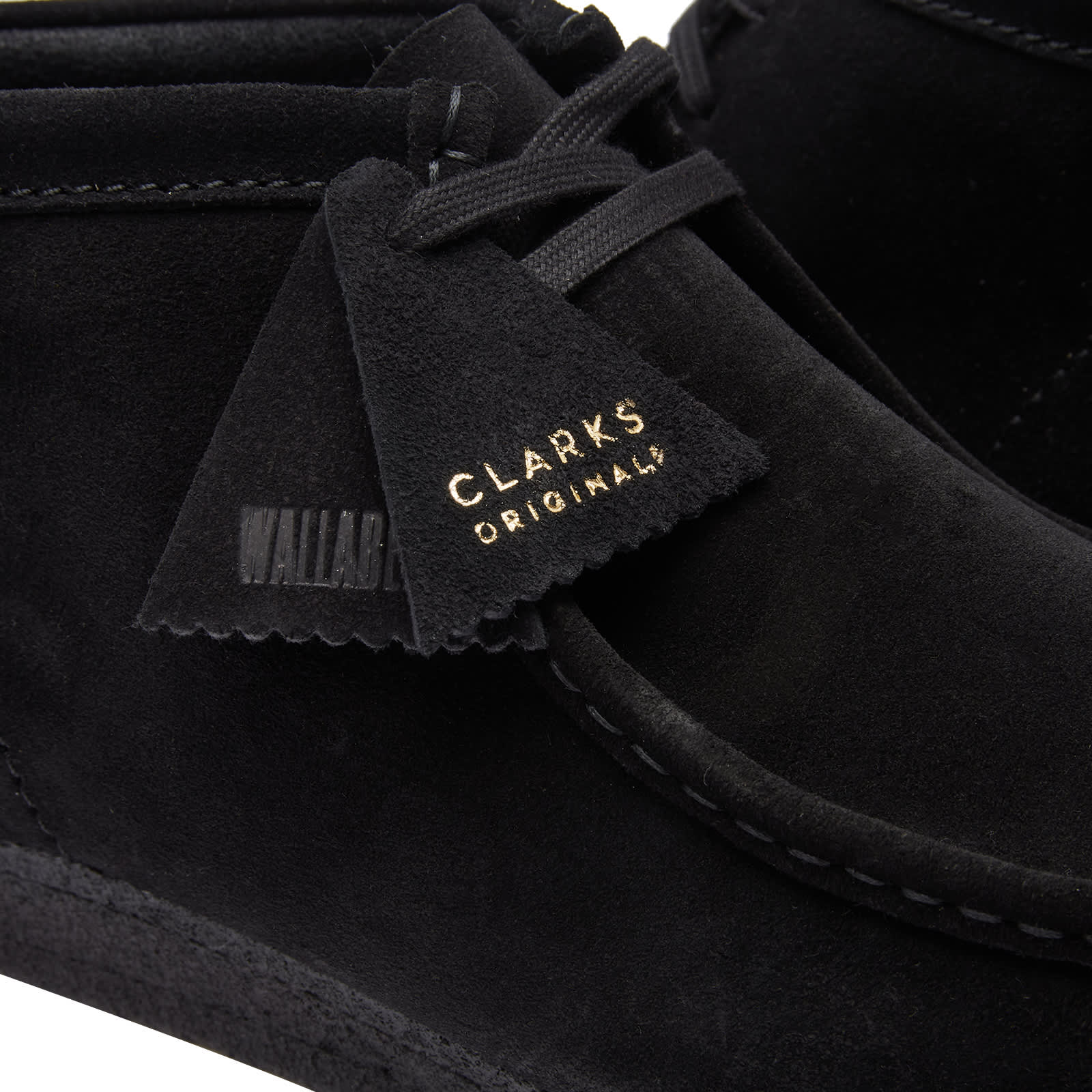 Clarks Originals Wallabee Boot - Black Suede