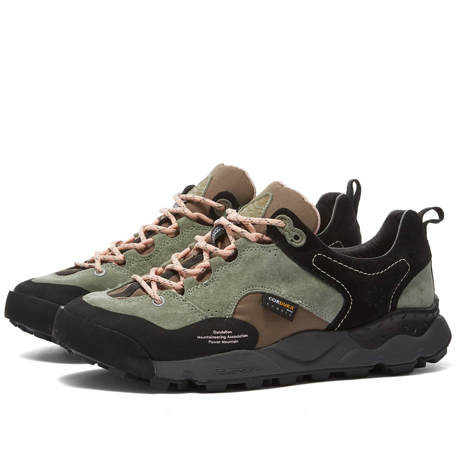 Flower Mountain x Hikerdelic Back Country Sneaker Khaki & Black | END. (US)