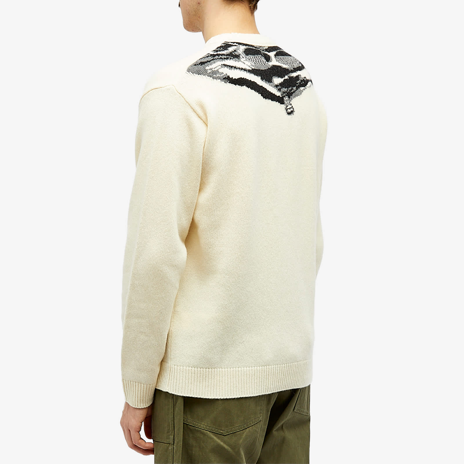 C.P. Company Lambswool Goggle Knit Gauze White END.