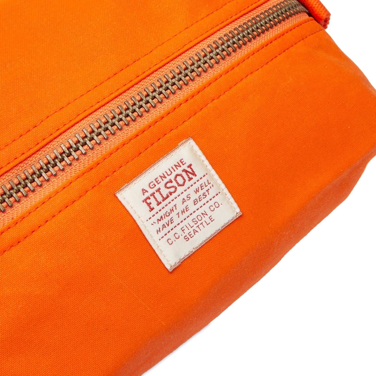 Filson Tin Cloth Travel Kit Flame Orange END.