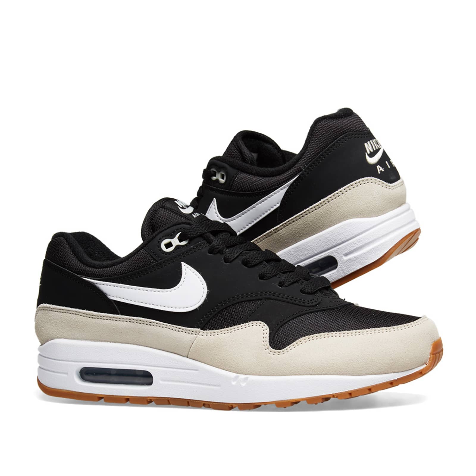 nike air max 1 black light bone white