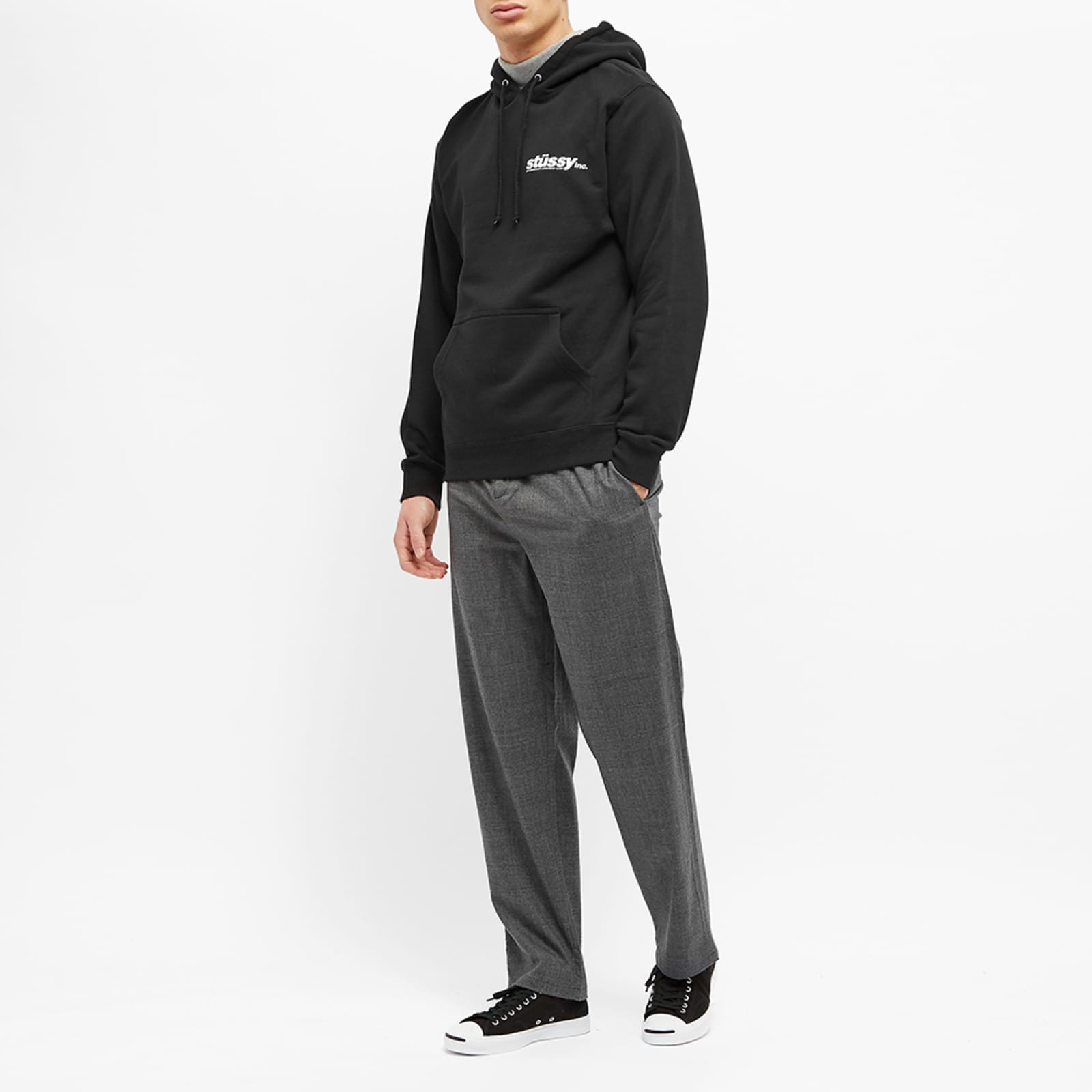 Stussy Italic Hoody - Black