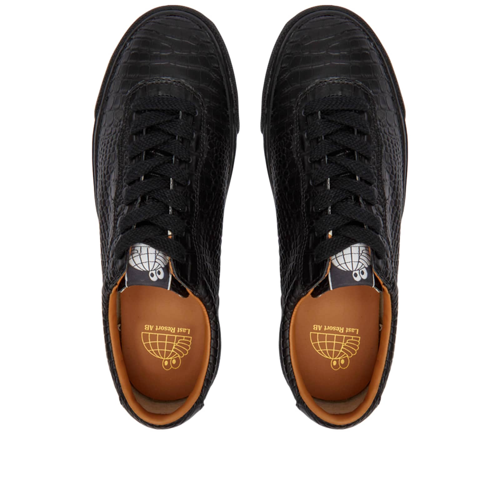 Last Resort Croc Leather 01 Low Sneaker - Black