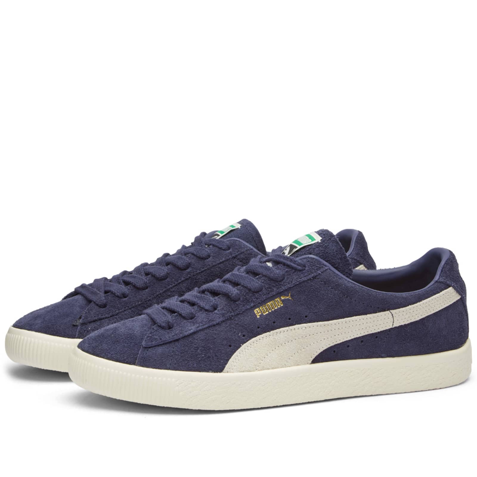 Puma Suede VTG Hairy Suede New Navy & Whisper White | END. (CN)