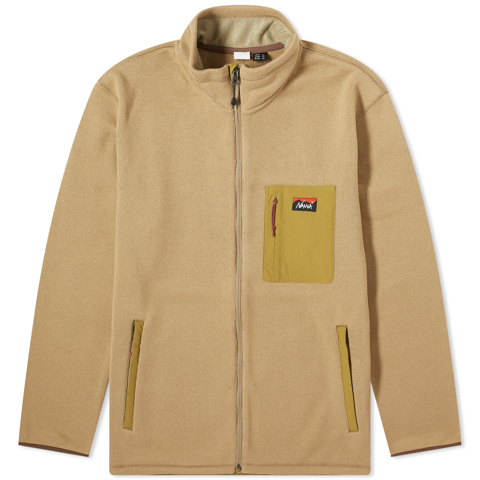 NANGA Polartec Fleece Zip Jacket Khaki END. (US)