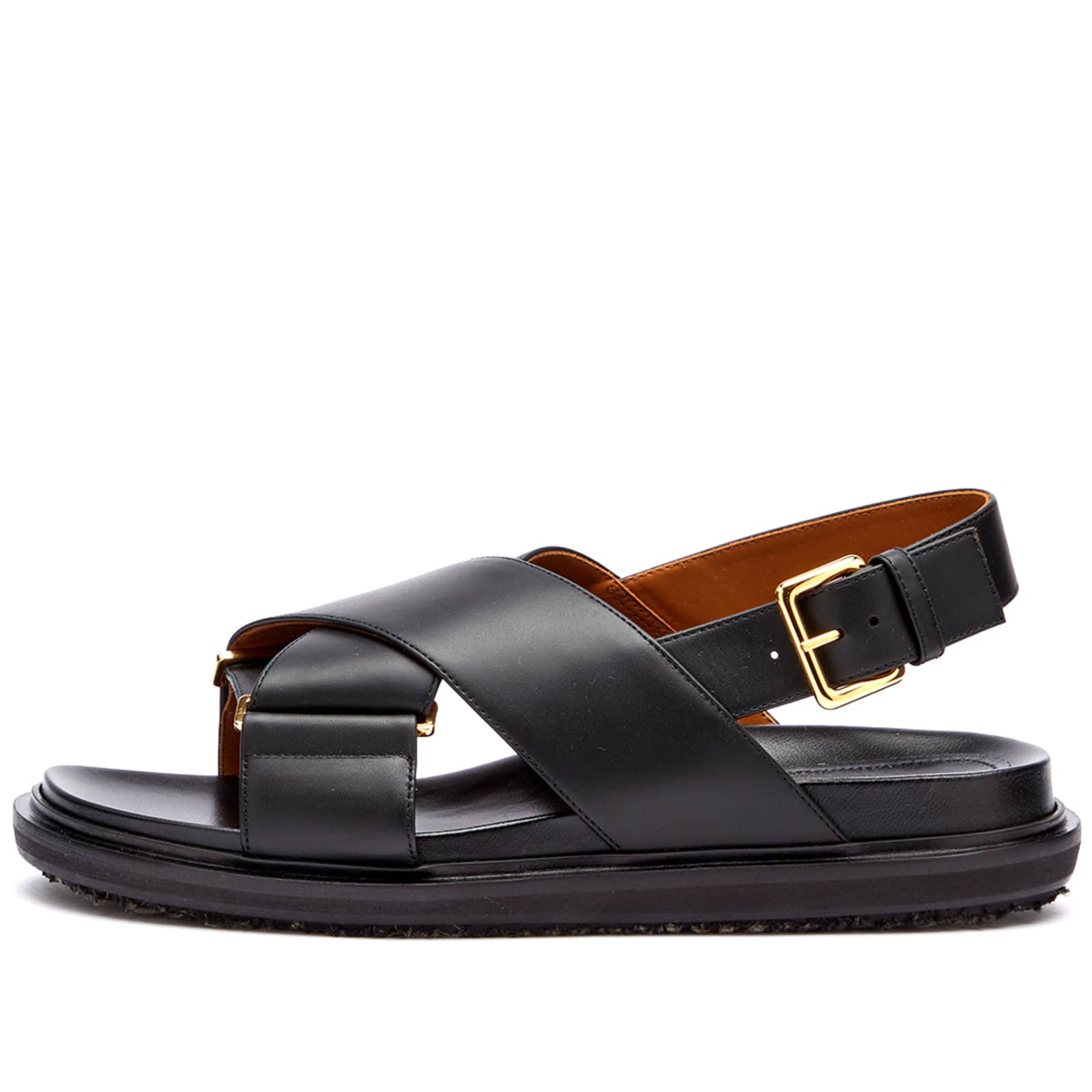 Marni Fussbett Crossed Sandal - Black