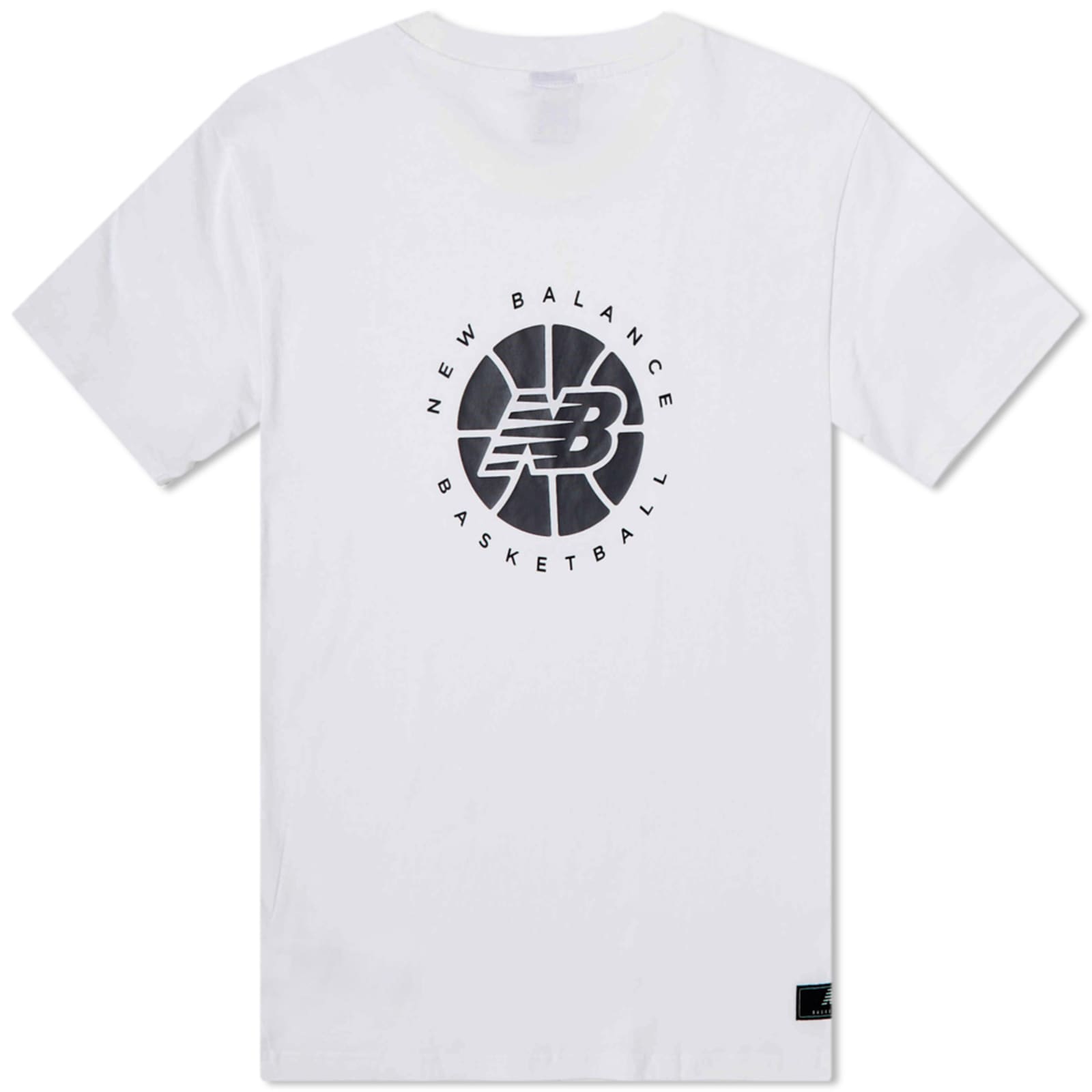 New Balance Hoops Essentials Fundamental TShirt White END.